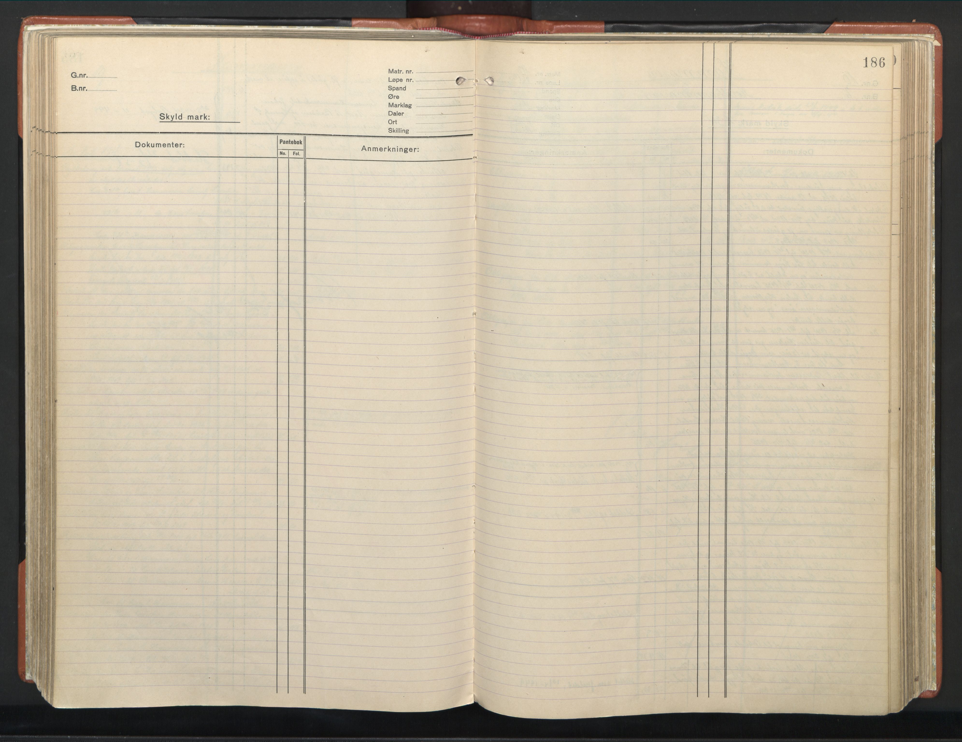 Hitra sorenskriveri, AV/SAT-A-0018/2/2A/L0002: Mortgage register no. 2, p. 186