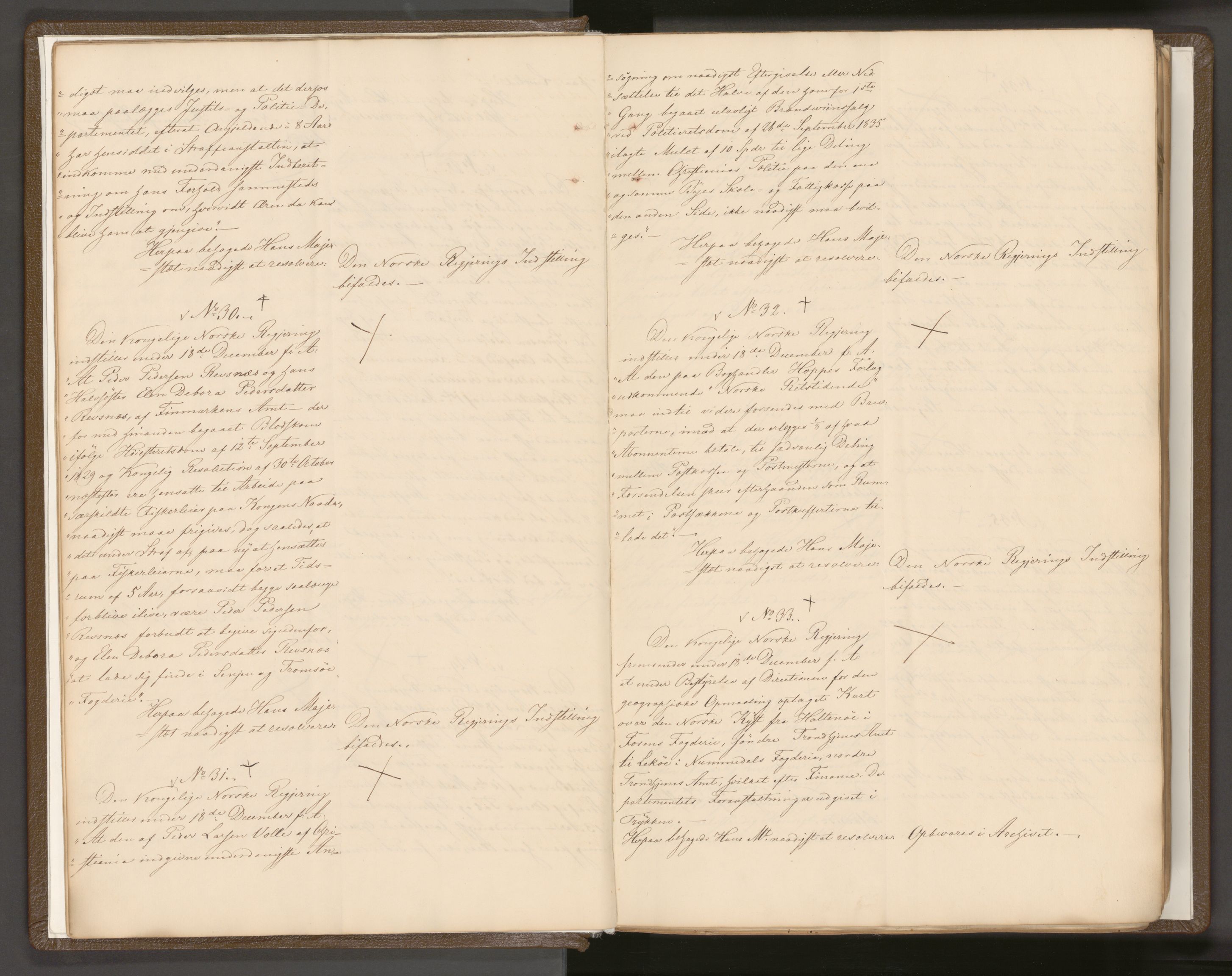 Statsrådssekretariatet, AV/RA-S-1001/A/Ab/L0042: Kgl. res. nr. 1-631, 1. halvår, 1836