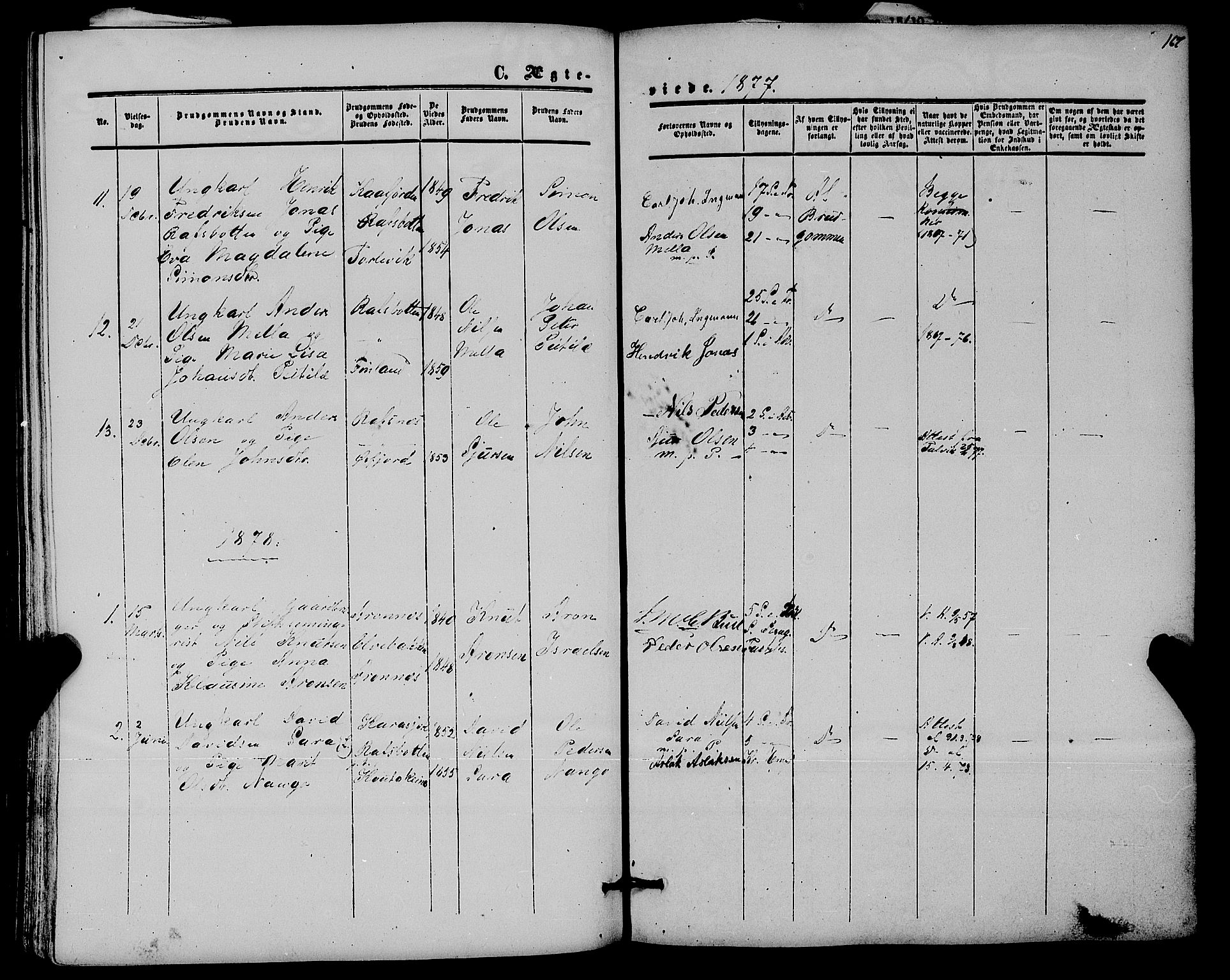 Alta sokneprestkontor, AV/SATØ-S-1338/H/Ha/L0001.kirke: Parish register (official) no. 1, 1858-1878, p. 167