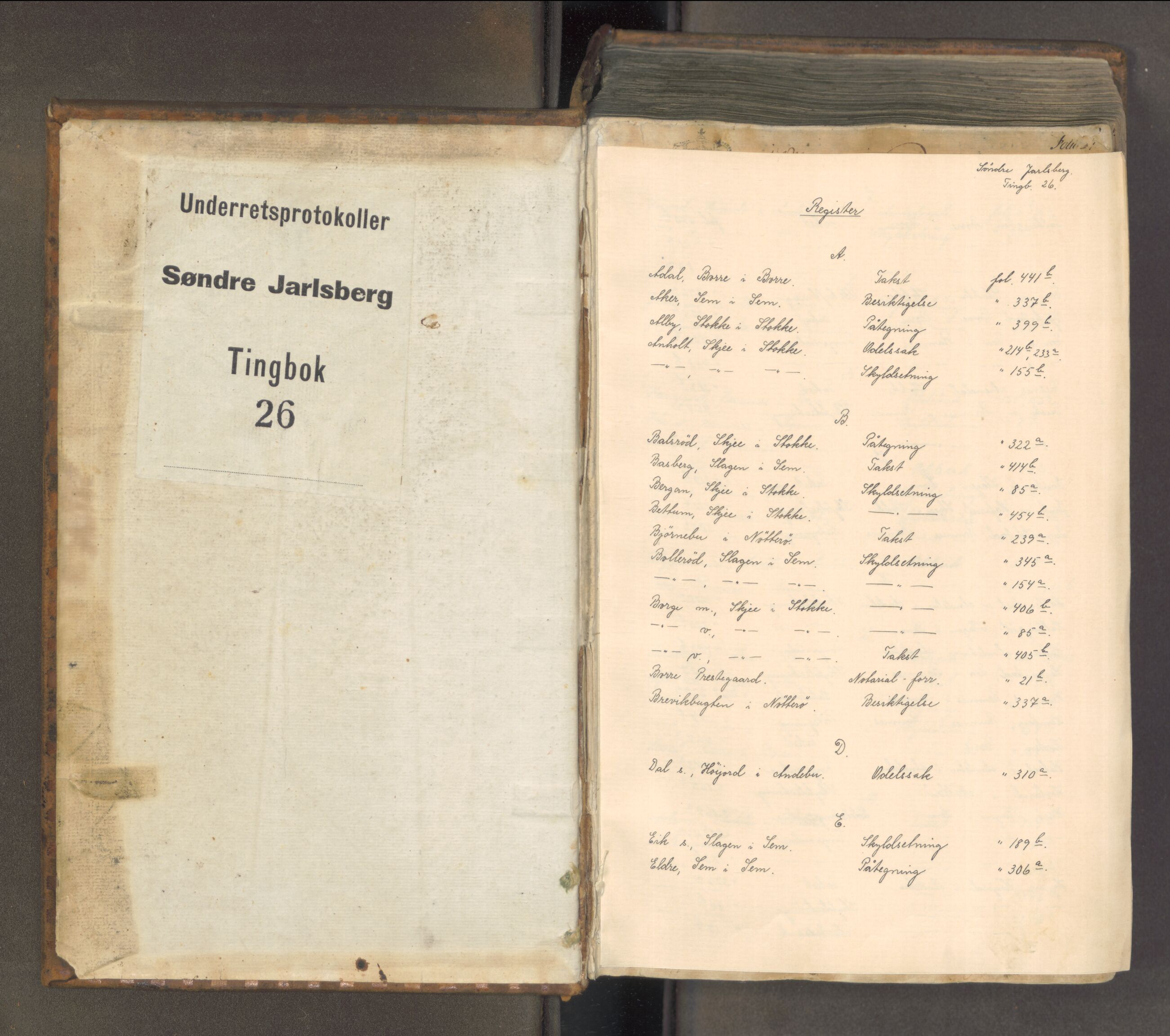 Søndre Jarlsberg sorenskriveri, AV/SAKO-A-129/F/Fa/L0026: Tingbok, 1802-1807
