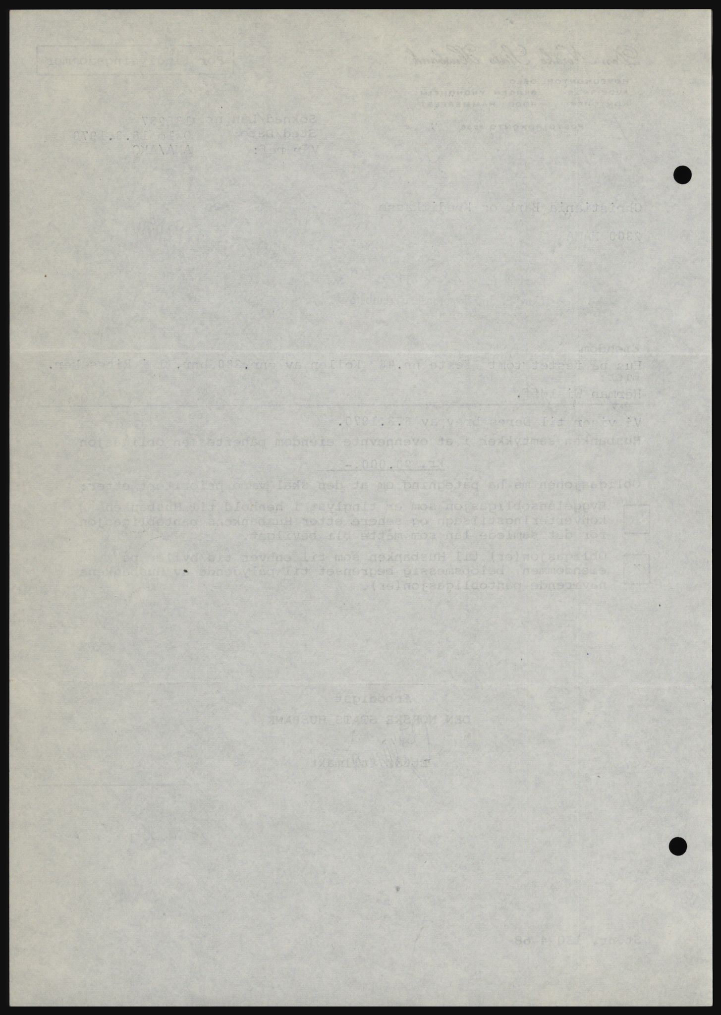 Nord-Hedmark sorenskriveri, SAH/TING-012/H/Hc/L0033: Mortgage book no. 33, 1970-1970, Diary no: : 1401/1970