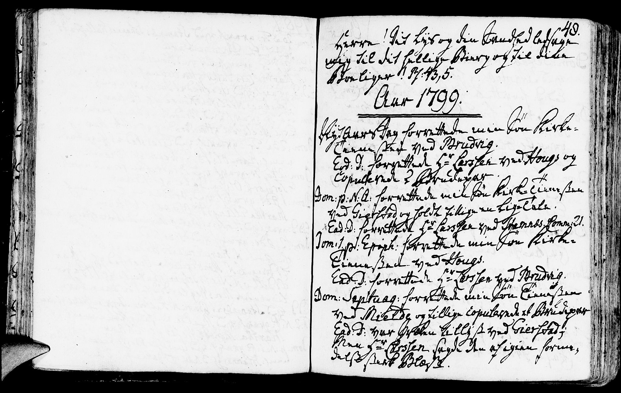 Haus sokneprestembete, SAB/A-75601/H/Haa: Parish register (official) no. A 11, 1796-1816, p. 48