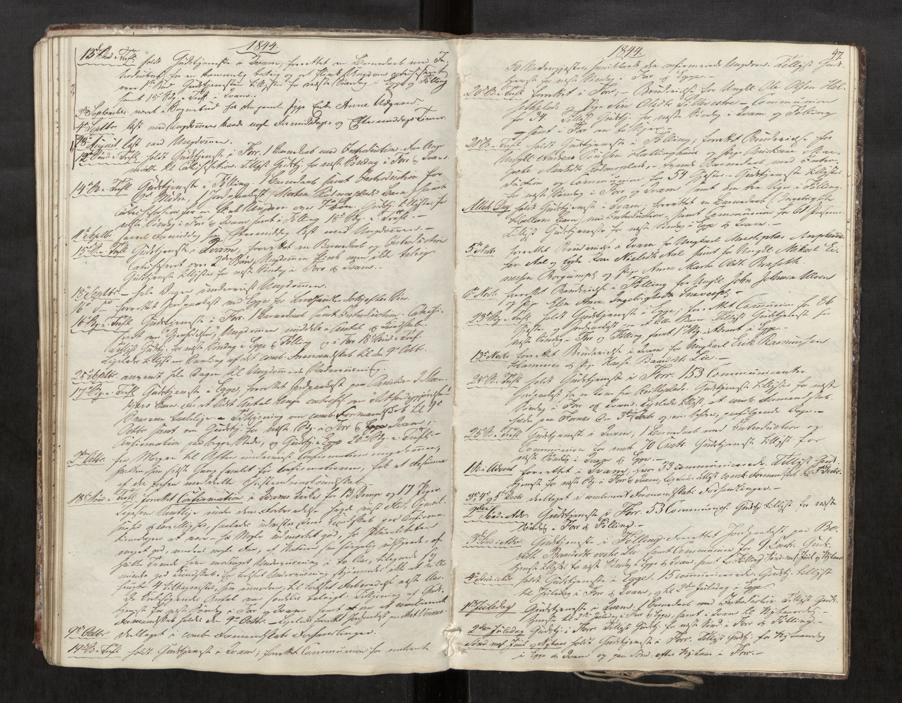 Stod sokneprestkontor, SAT/A-1164/2/I/I1/I1d/L0001: Curate's parish register no. 1, 1827-1849, p. 47