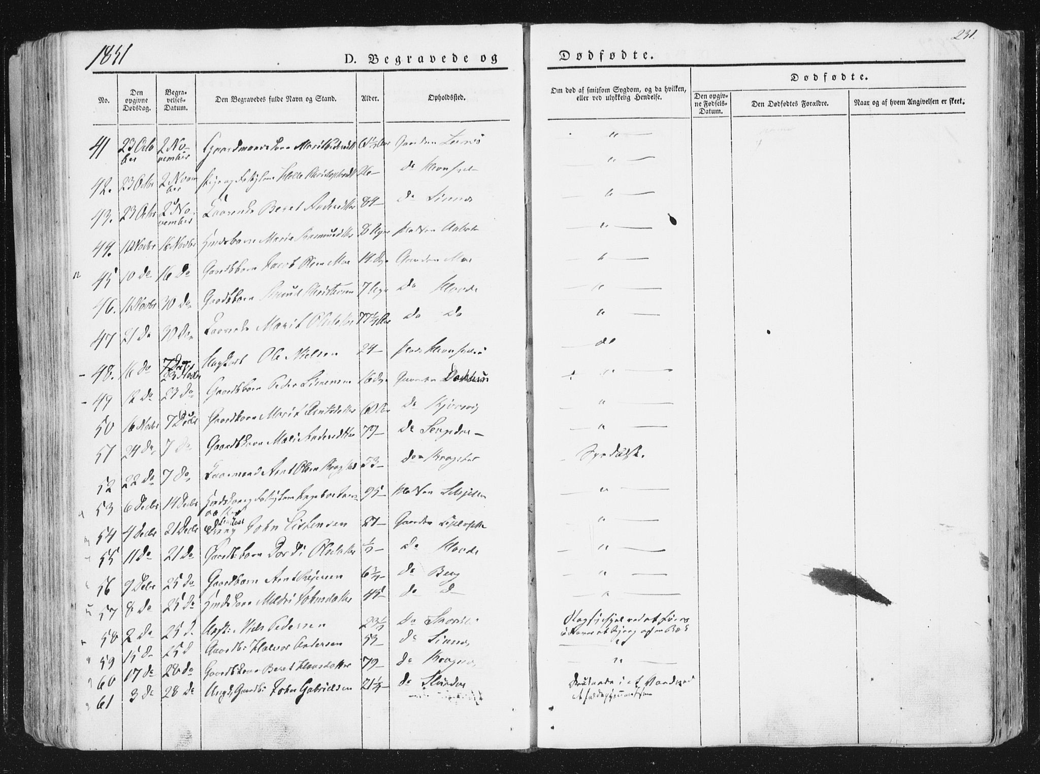 Ministerialprotokoller, klokkerbøker og fødselsregistre - Sør-Trøndelag, AV/SAT-A-1456/630/L0493: Parish register (official) no. 630A06, 1841-1851, p. 231