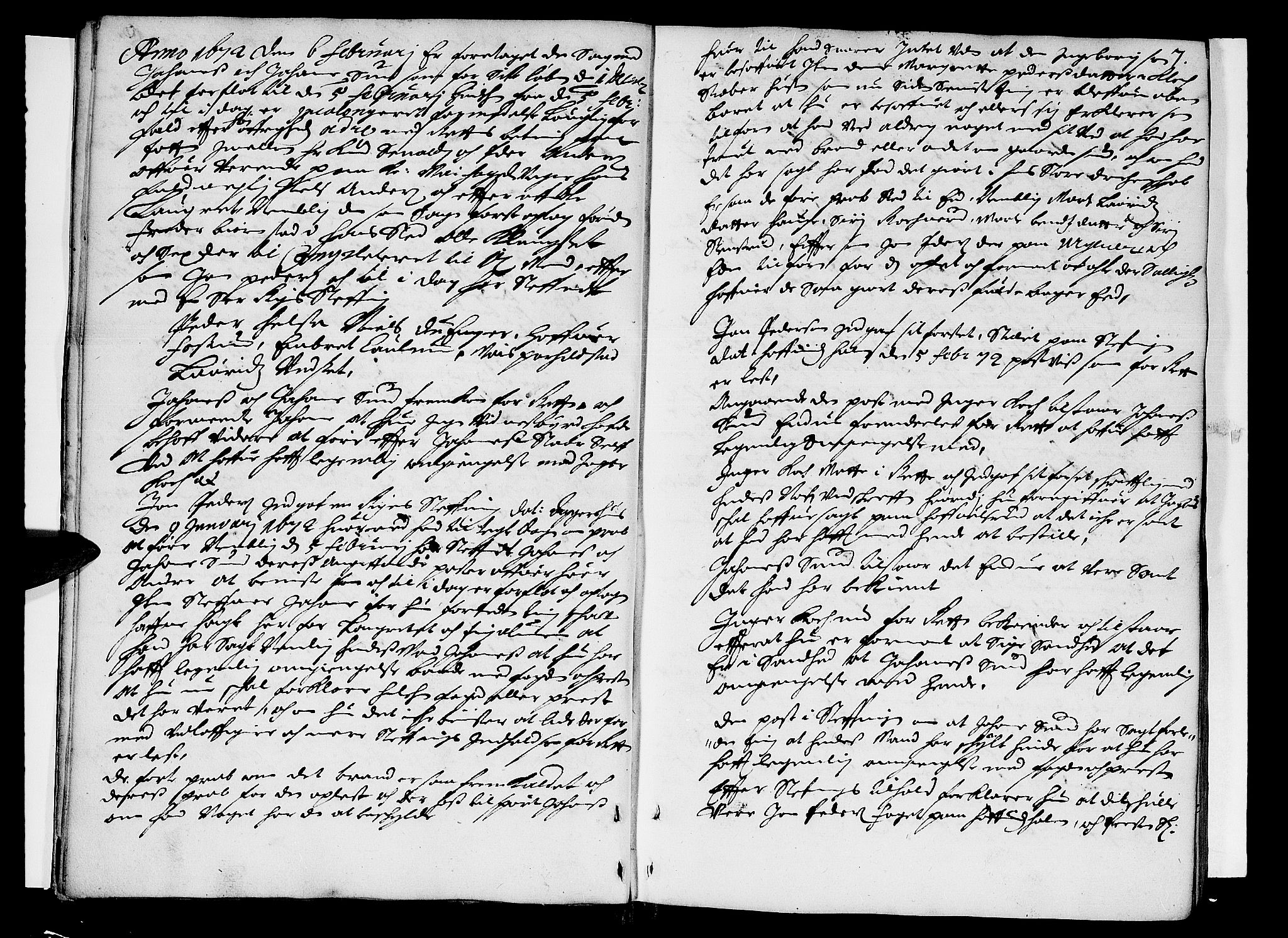 Hedemarken sorenskriveri, AV/SAH-TING-034/G/Gb/L0008: Tingbok, 1672, p. 6b-7a