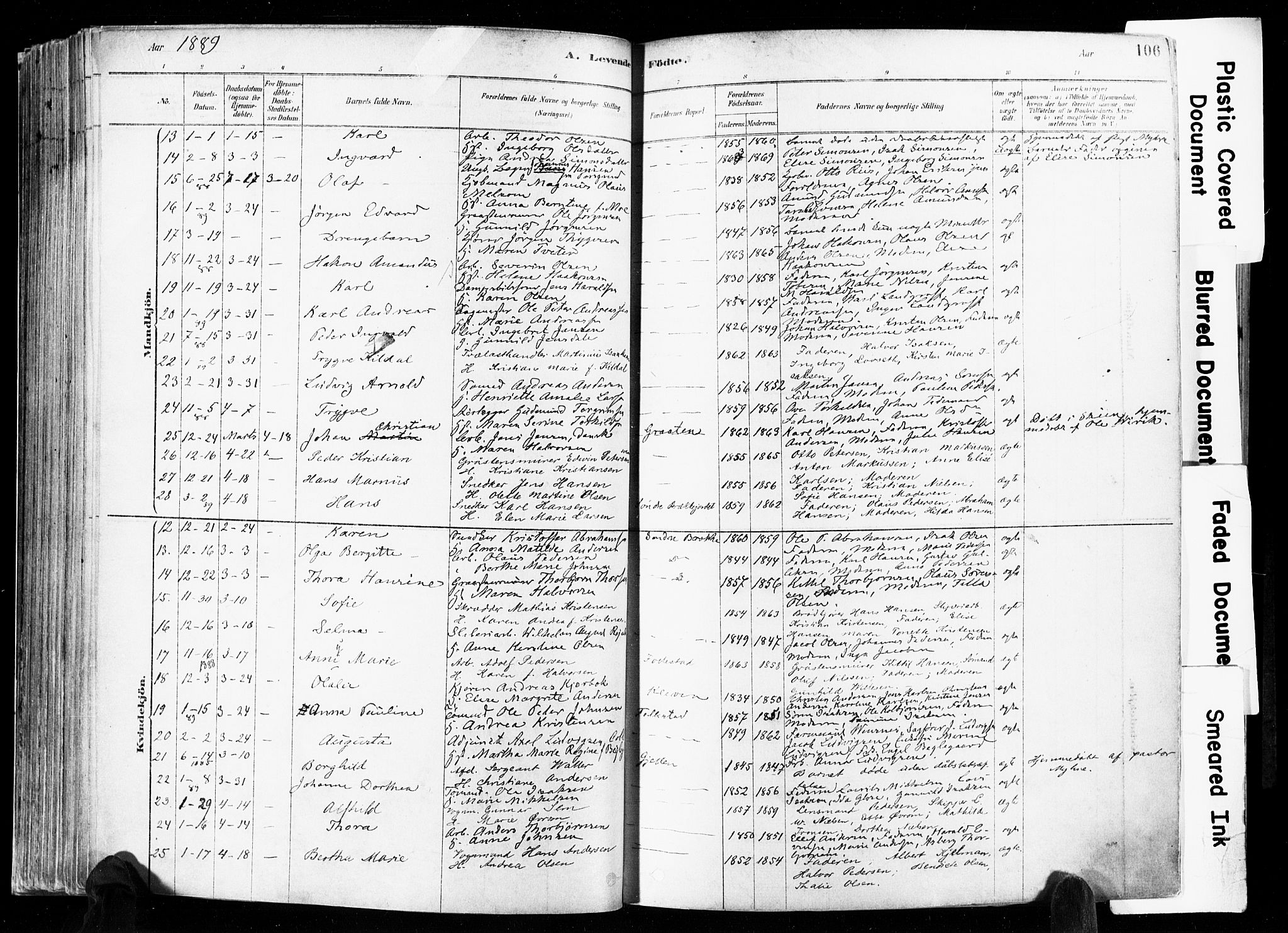 Skien kirkebøker, AV/SAKO-A-302/F/Fa/L0009: Parish register (official) no. 9, 1878-1890, p. 106