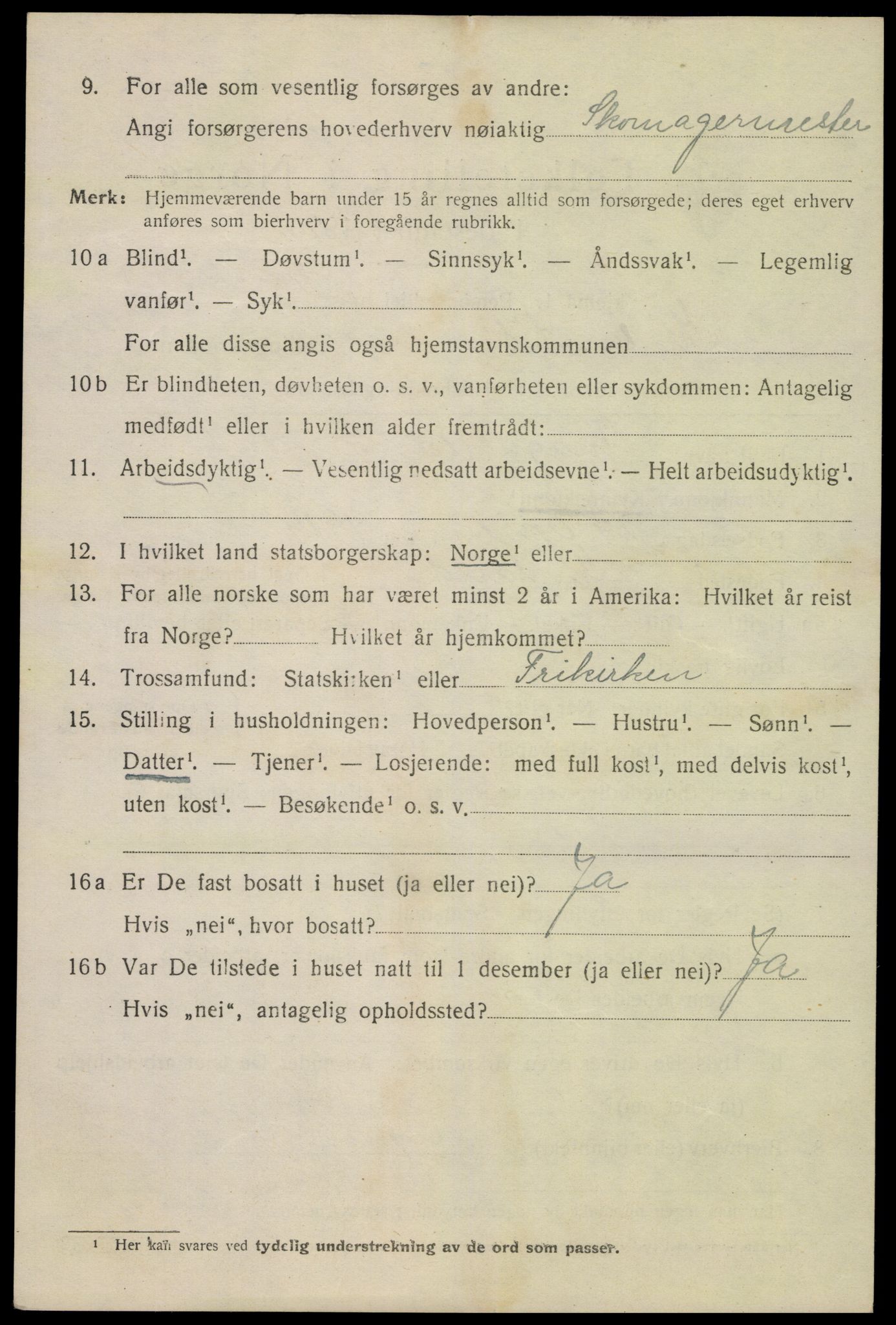 SAK, 1920 census for Kristiansand, 1920, p. 36976