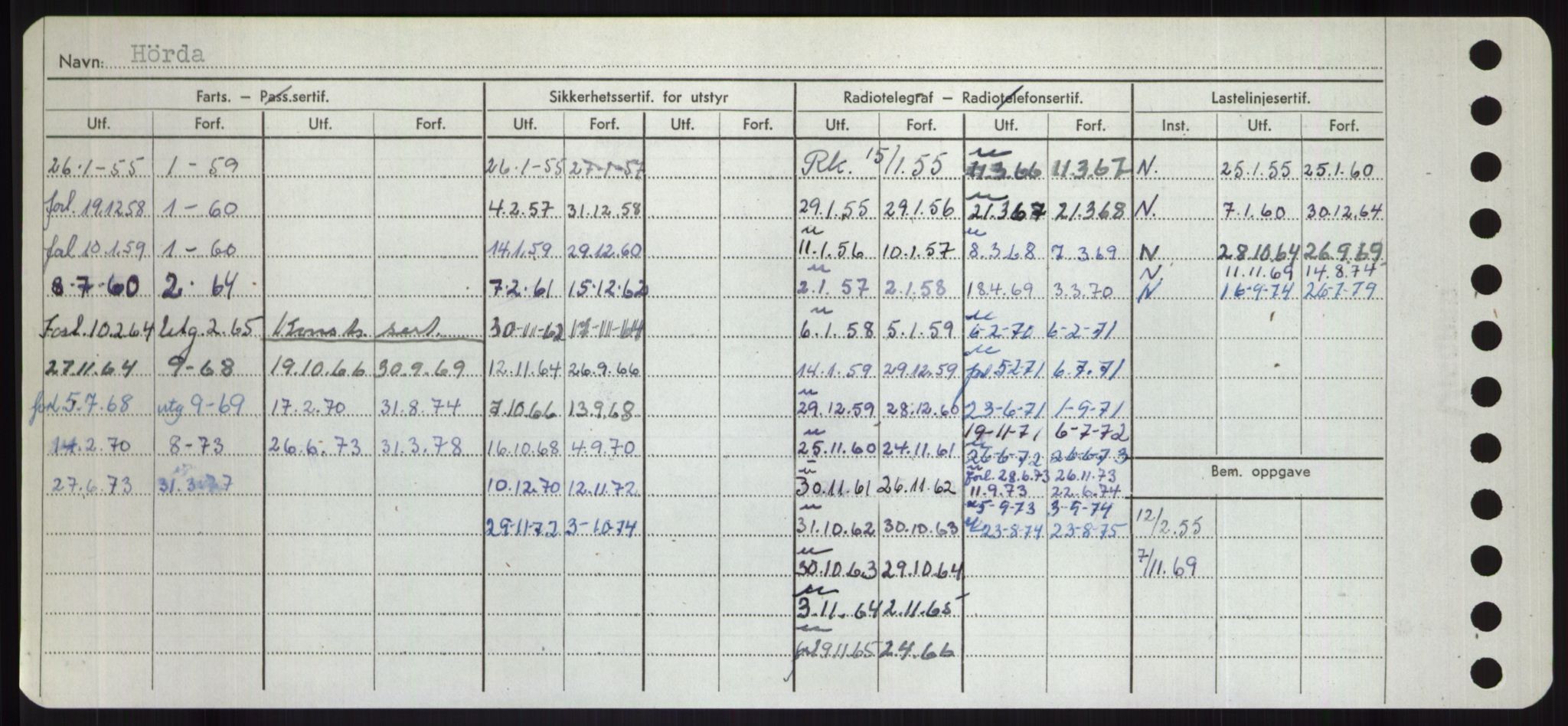 Sjøfartsdirektoratet med forløpere, Skipsmålingen, RA/S-1627/H/Hd/L0017: Fartøy, Holi-Hå, p. 512