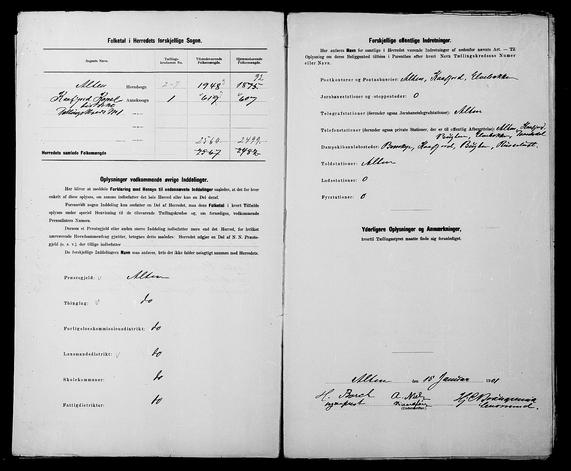 SATØ, 1900 census for Alta, 1900, p. 3