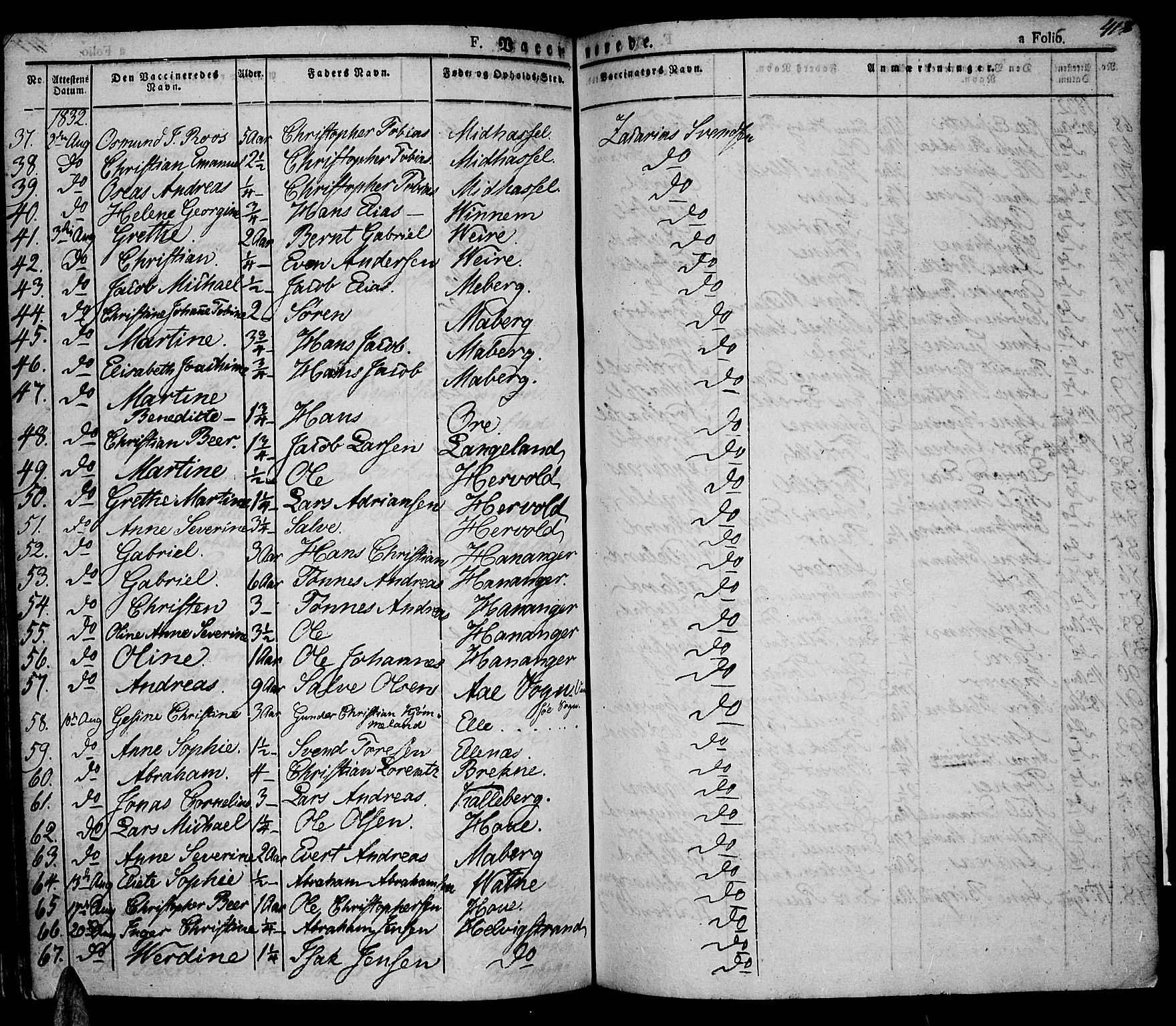 Lista sokneprestkontor, AV/SAK-1111-0027/F/Fa/L0008: Parish register (official) no. A 8, 1823-1835, p. 418