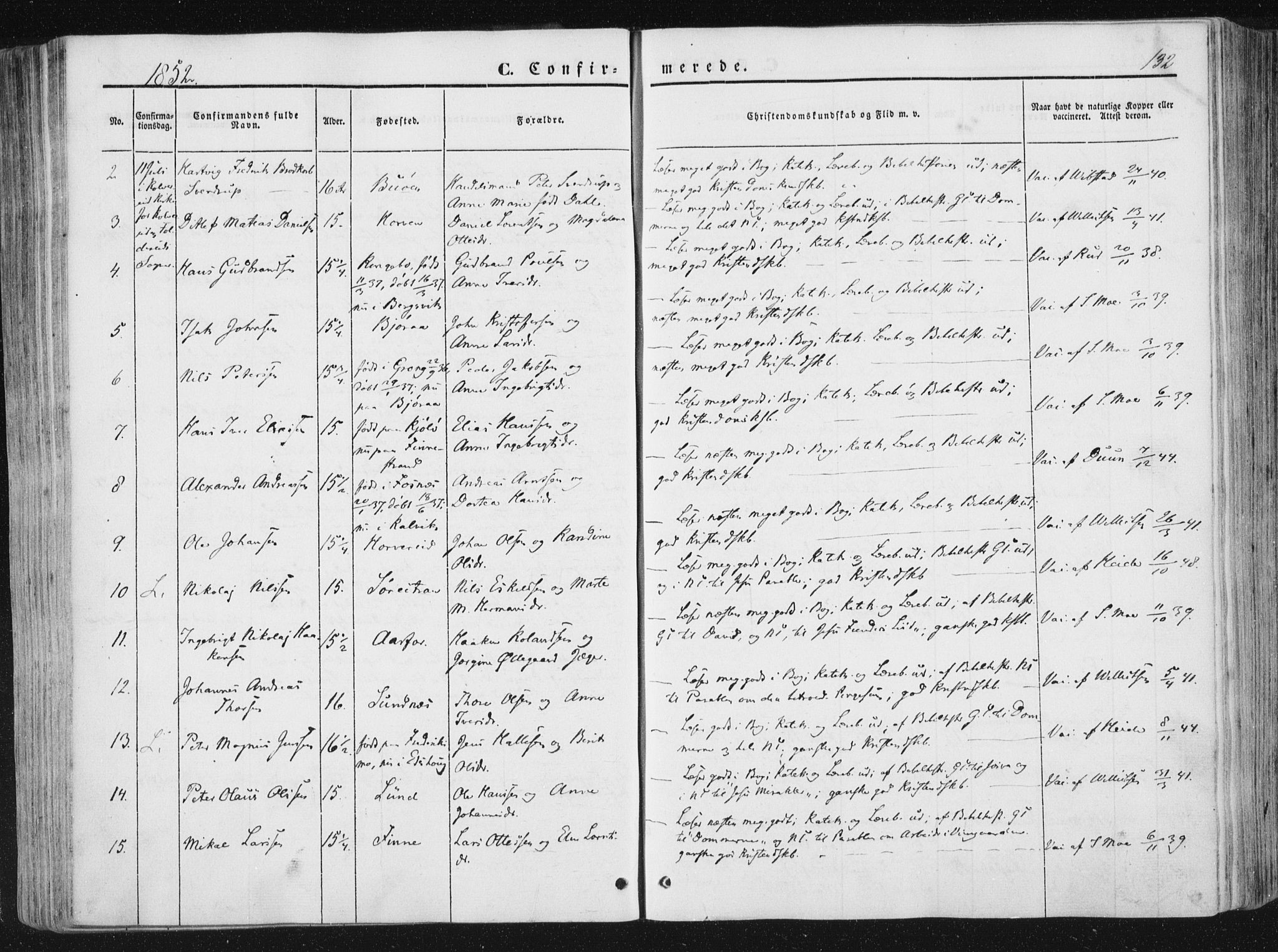 Ministerialprotokoller, klokkerbøker og fødselsregistre - Nord-Trøndelag, SAT/A-1458/780/L0640: Parish register (official) no. 780A05, 1845-1856, p. 132