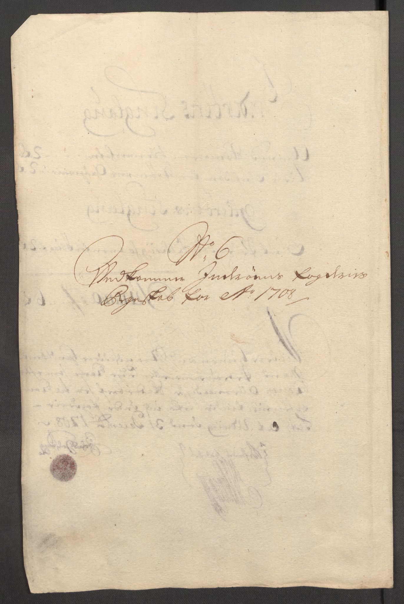 Rentekammeret inntil 1814, Reviderte regnskaper, Fogderegnskap, RA/EA-4092/R63/L4316: Fogderegnskap Inderøy, 1708, p. 138