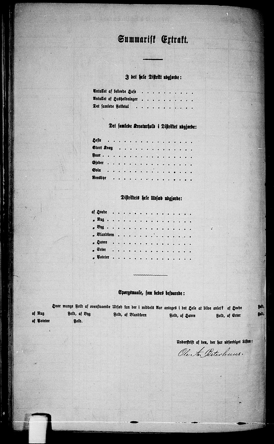 RA, 1865 census for Øyestad, 1865, p. 107