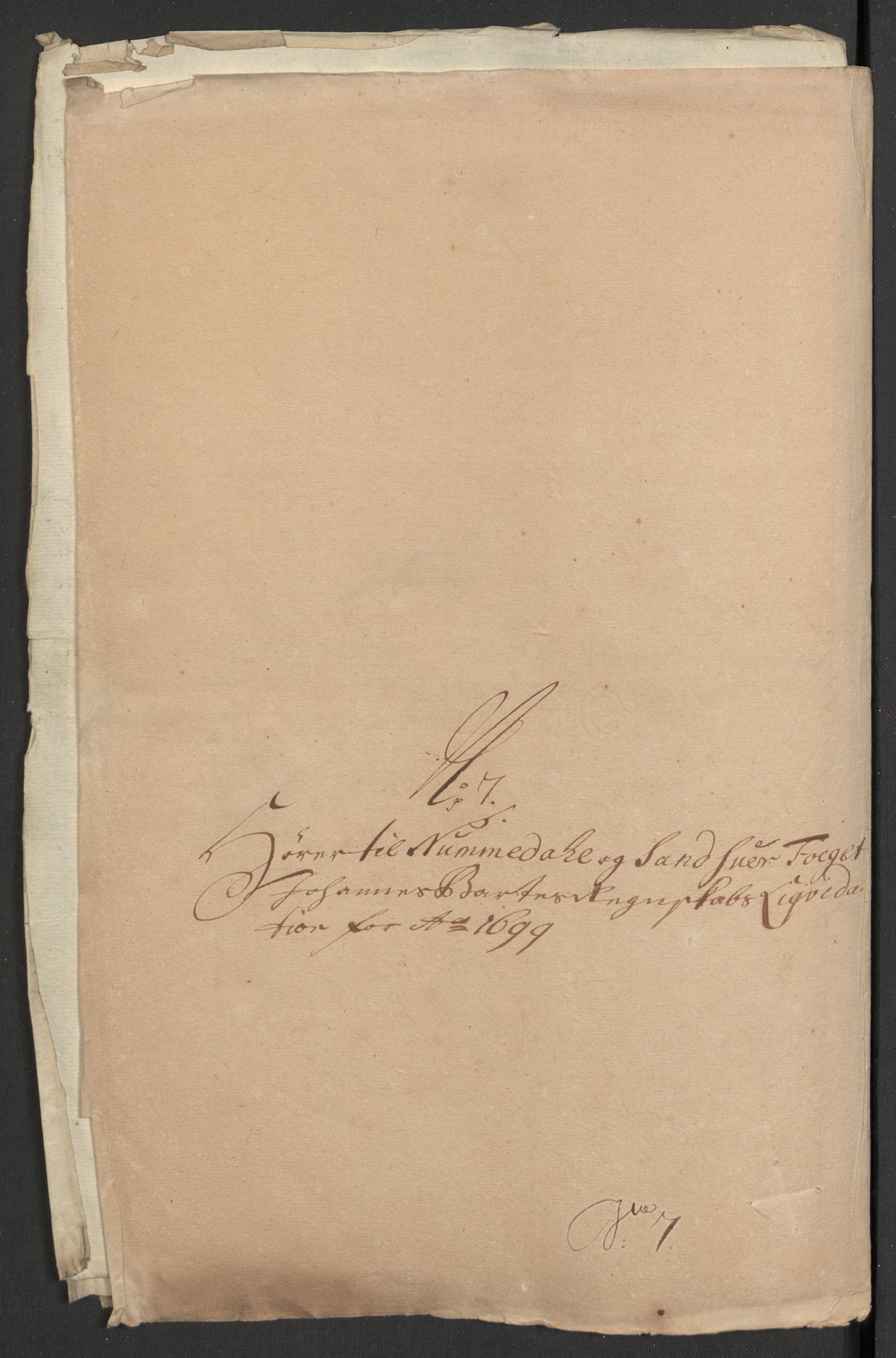 Rentekammeret inntil 1814, Reviderte regnskaper, Fogderegnskap, RA/EA-4092/R24/L1577: Fogderegnskap Numedal og Sandsvær, 1698-1700, p. 366