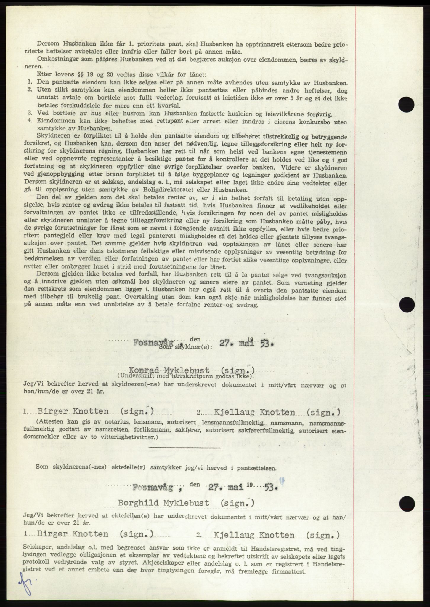 Søre Sunnmøre sorenskriveri, SAT/A-4122/1/2/2C/L0123: Mortgage book no. 11B, 1953-1953, Diary no: : 1475/1953