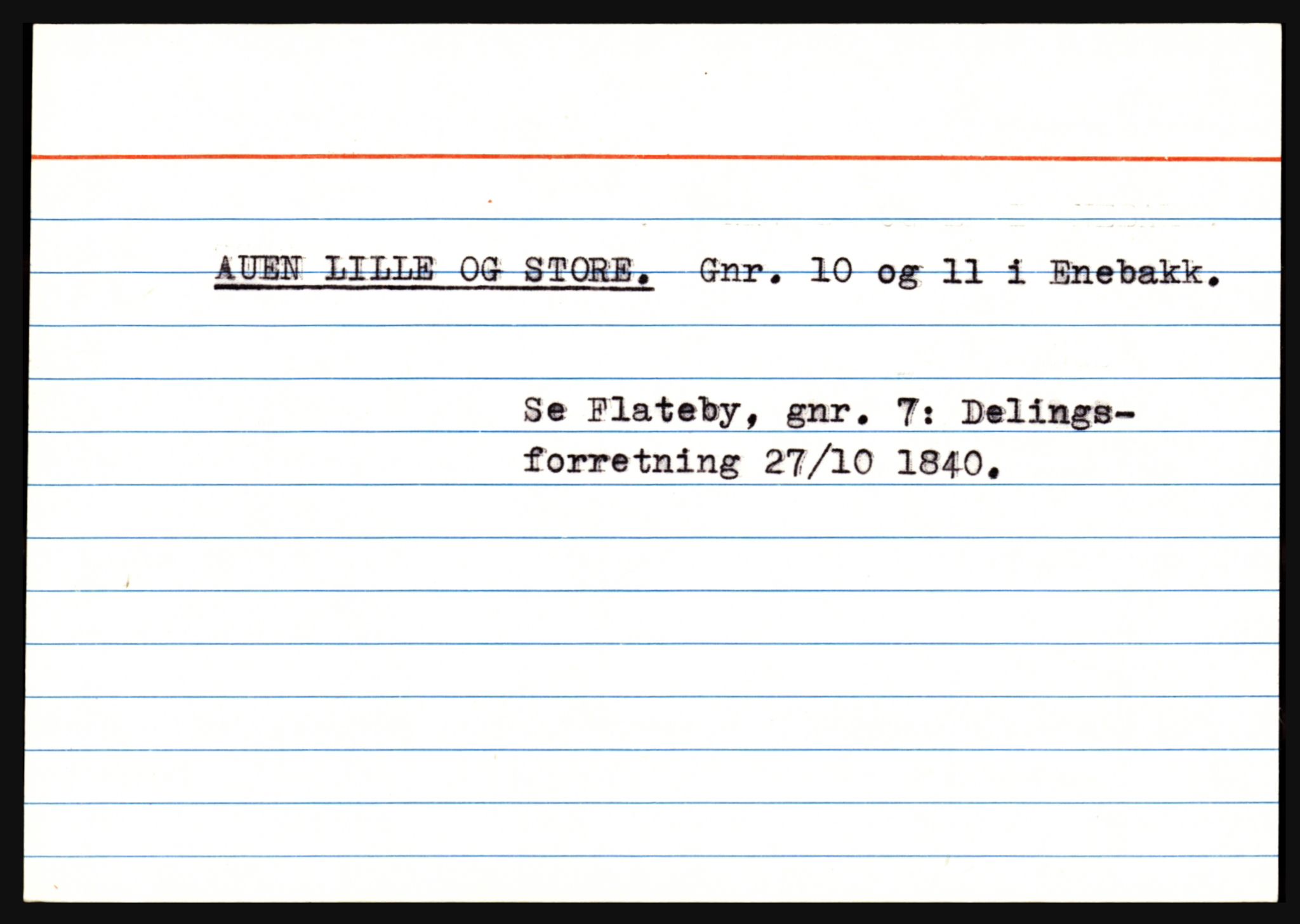 Statsarkivet i Oslo, AV/SAO-A-10621/Z/Zb/L0009: Enebakk (Auen - Årsrud), Feiring (Almelien - Torgunrød), Fet m/ Rælingen (Auten - Garder), p. 7