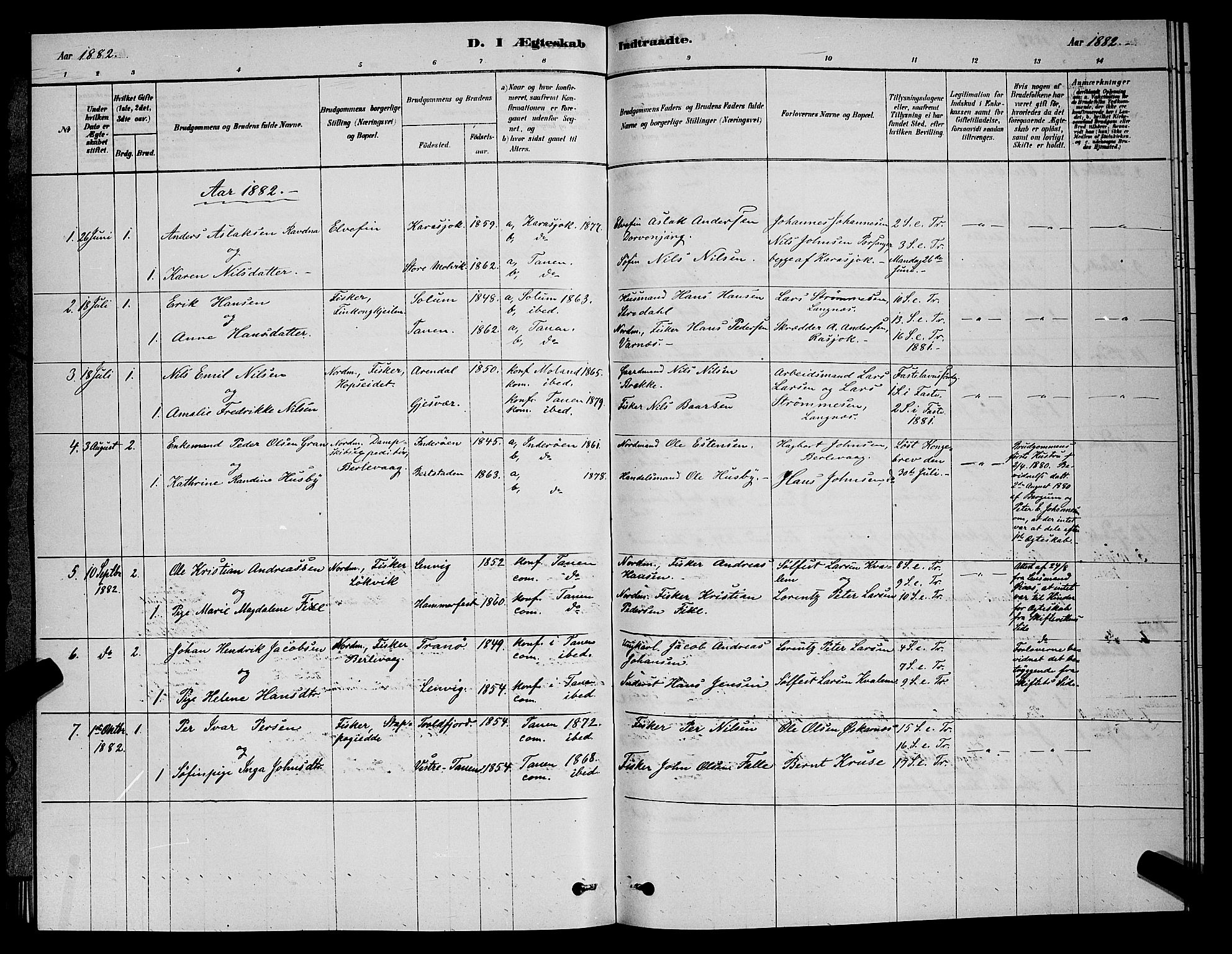 Tana sokneprestkontor, AV/SATØ-S-1334/H/Hb/L0003klokker: Parish register (copy) no. 3, 1878-1890