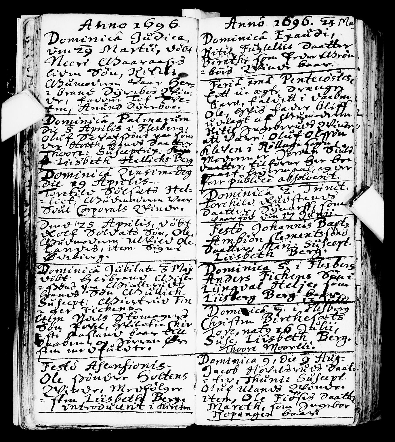 Flesberg kirkebøker, AV/SAKO-A-18/F/Fa/L0001: Parish register (official) no. I 1, 1688-1725