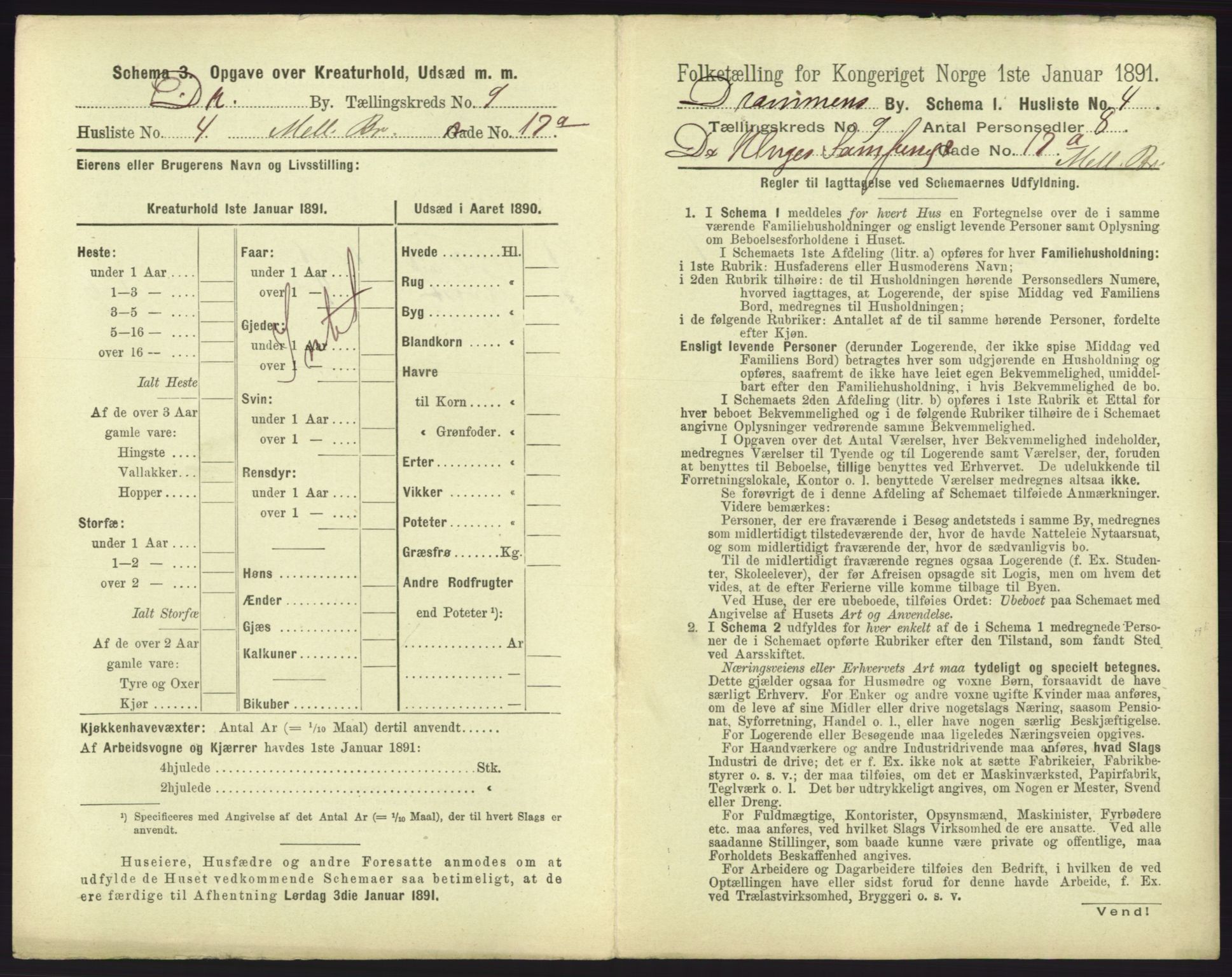 RA, 1891 census for 0602 Drammen, 1891, p. 751