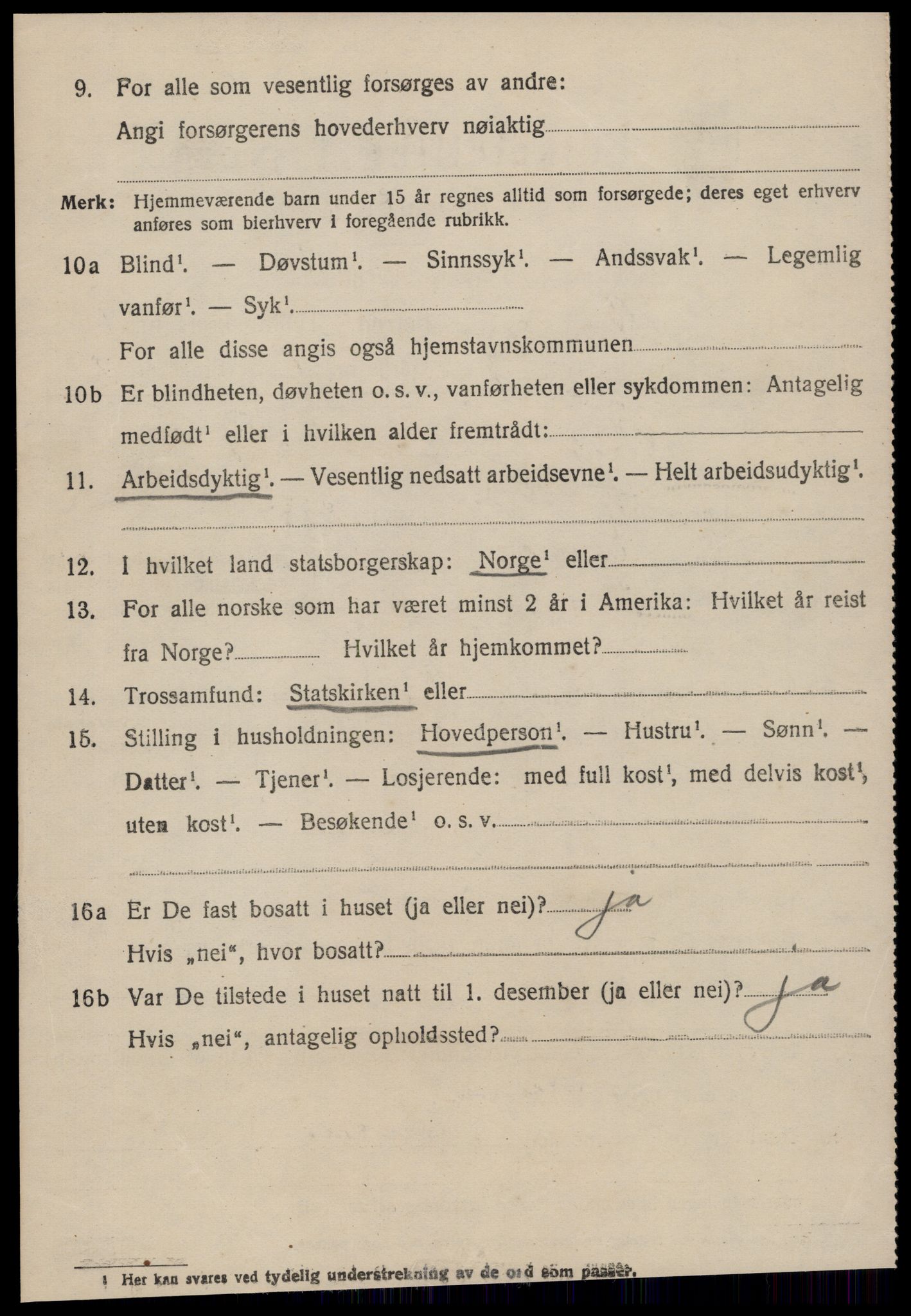 SAT, 1920 census for Ørsta, 1920, p. 1049