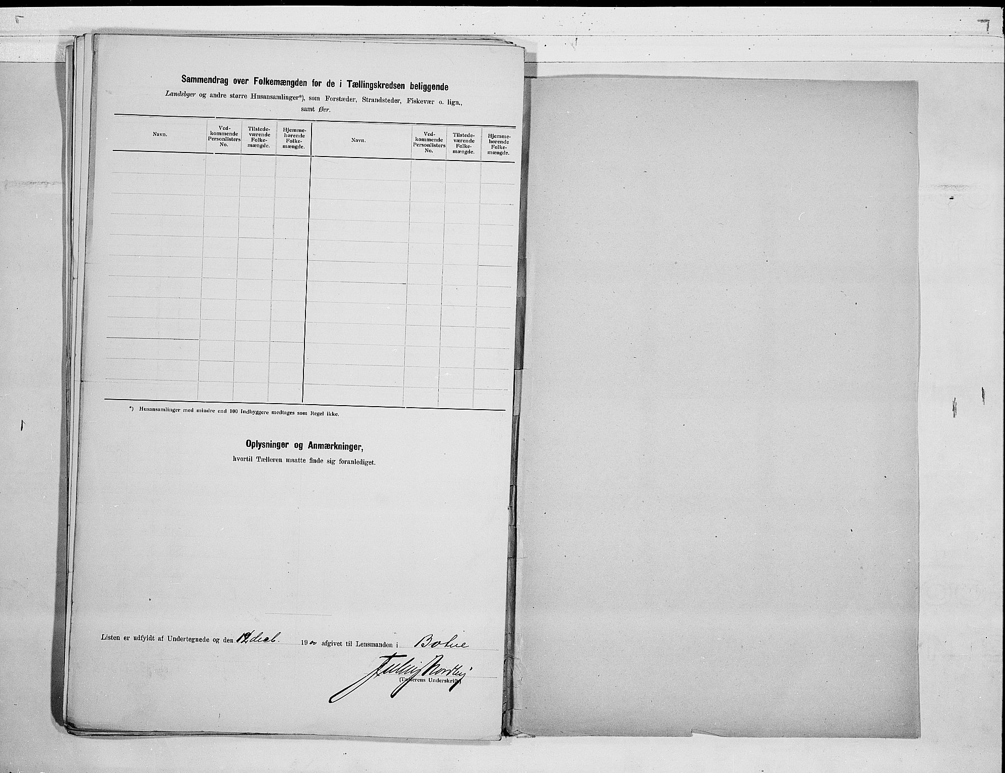 RA, 1900 census for Botne, 1900, p. 16