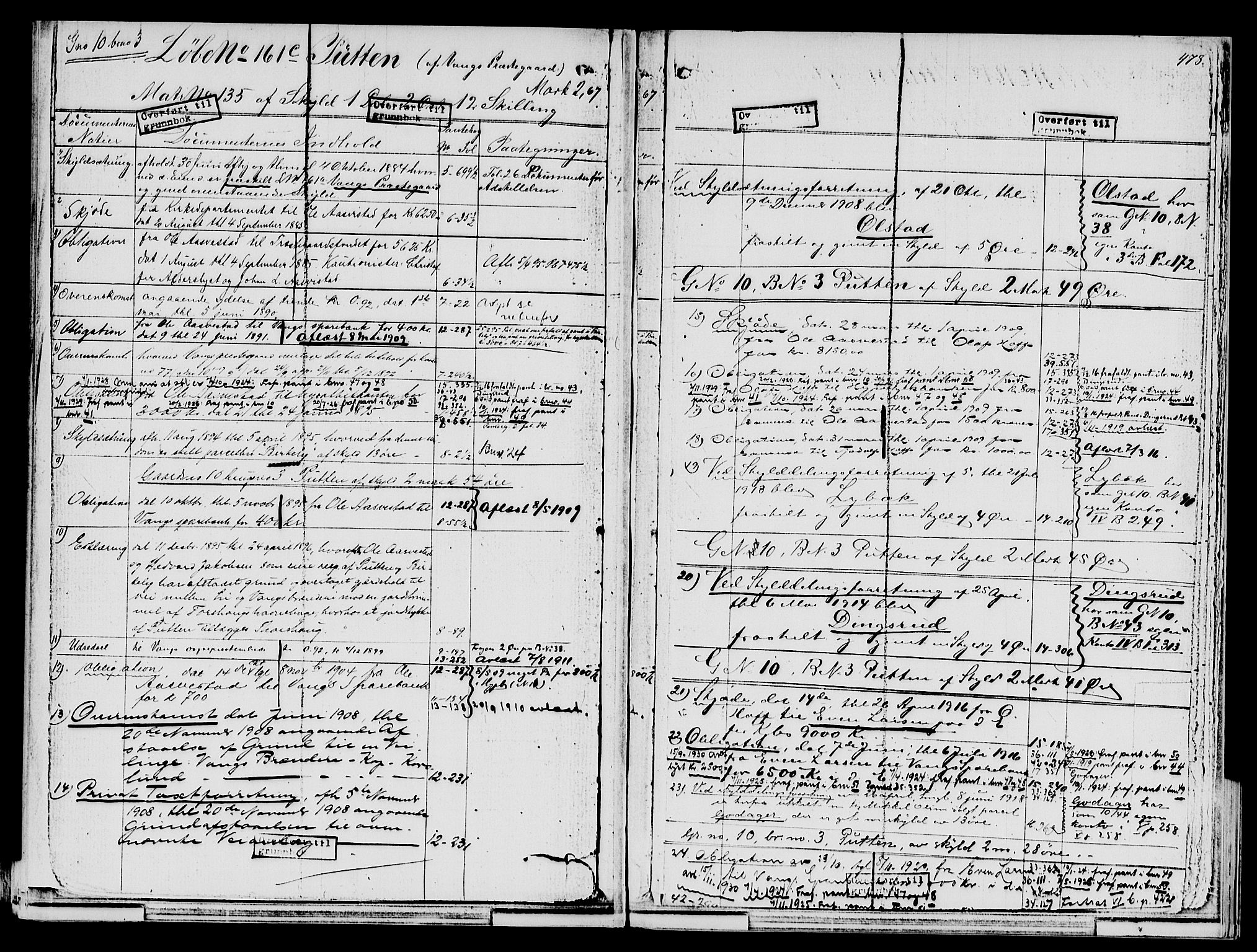 Nord-Hedmark sorenskriveri, SAH/TING-012/H/Ha/Had/Hade/L0001B: Mortgage register no. 4.1b, 1871-1940, p. 478
