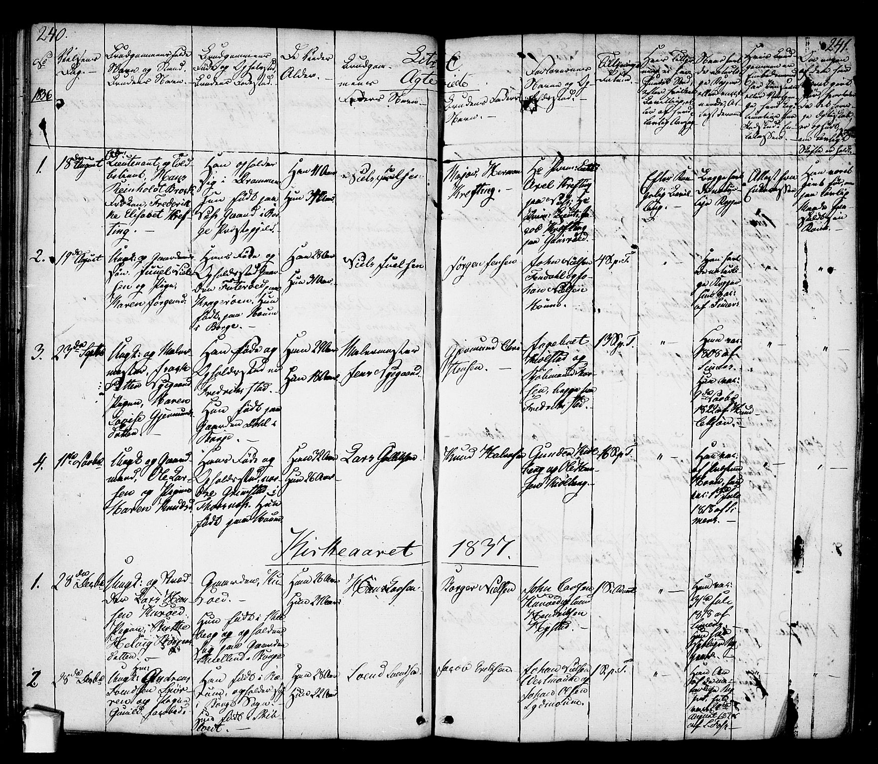 Borge prestekontor Kirkebøker, SAO/A-10903/F/Fa/L0004: Parish register (official) no. I 4, 1836-1848, p. 240-241