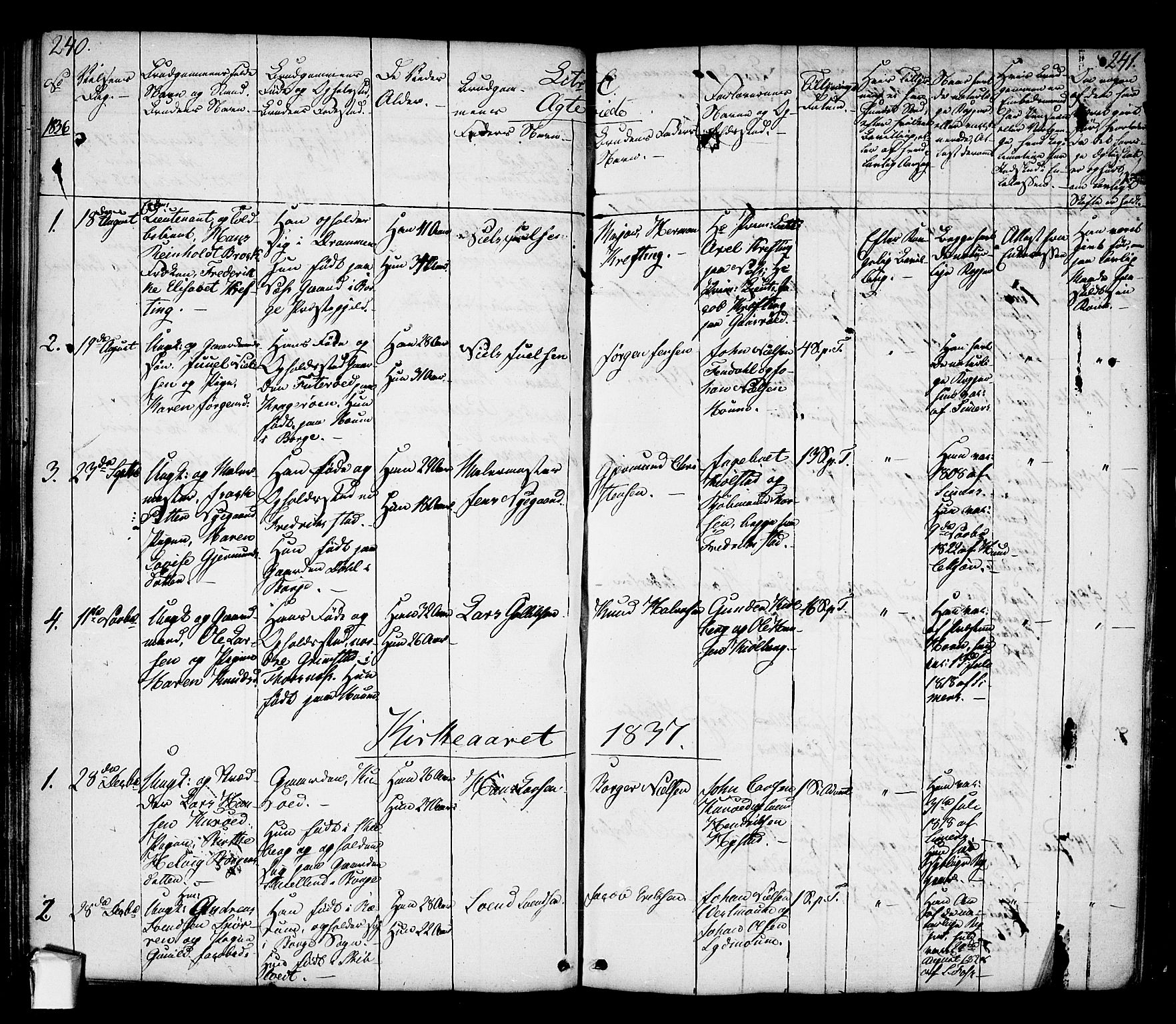 Borge prestekontor Kirkebøker, AV/SAO-A-10903/F/Fa/L0004: Parish register (official) no. I 4, 1836-1848, p. 240-241