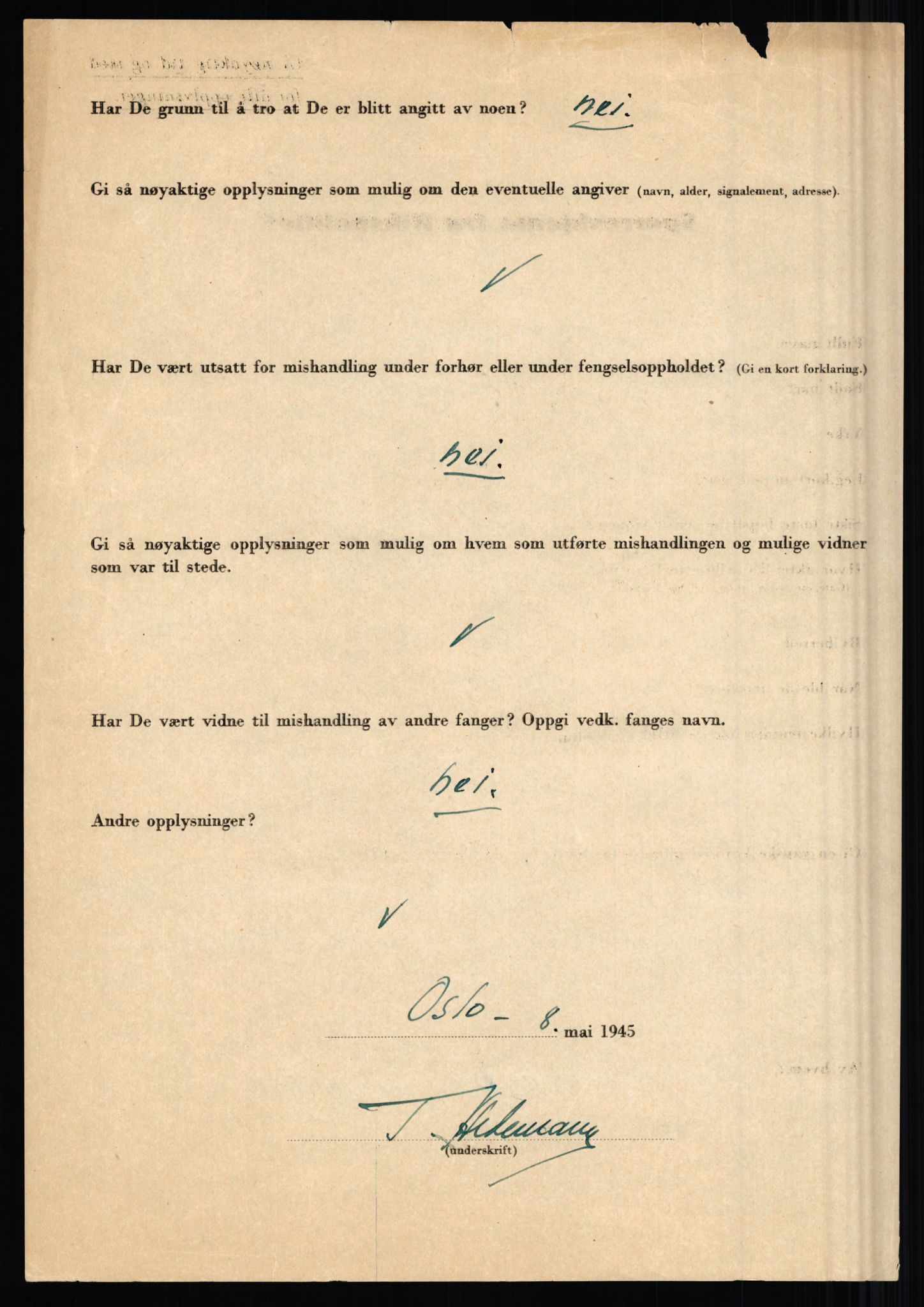 Rikspolitisjefen, AV/RA-S-1560/L/L0006: Hansen, Adolf Boye - Hemstad, Gunnar, 1940-1945, p. 898