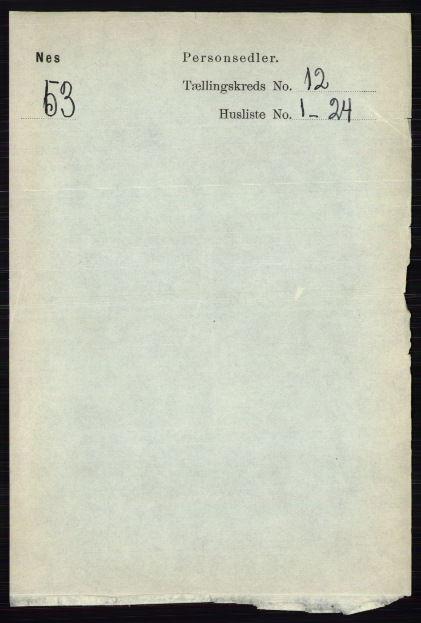 RA, 1891 census for 0236 Nes, 1891, p. 7108