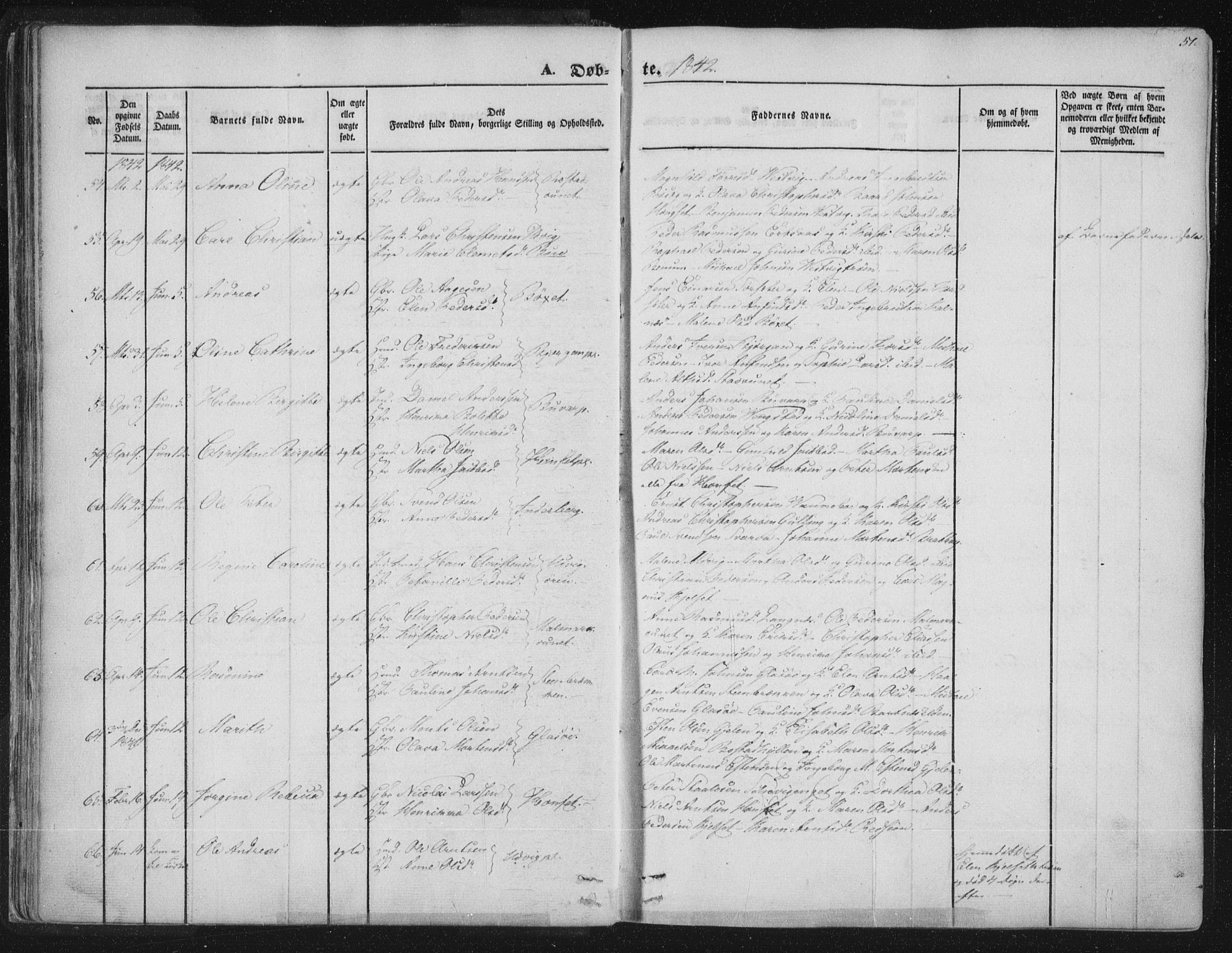 Ministerialprotokoller, klokkerbøker og fødselsregistre - Nord-Trøndelag, AV/SAT-A-1458/741/L0392: Parish register (official) no. 741A06, 1836-1848, p. 51