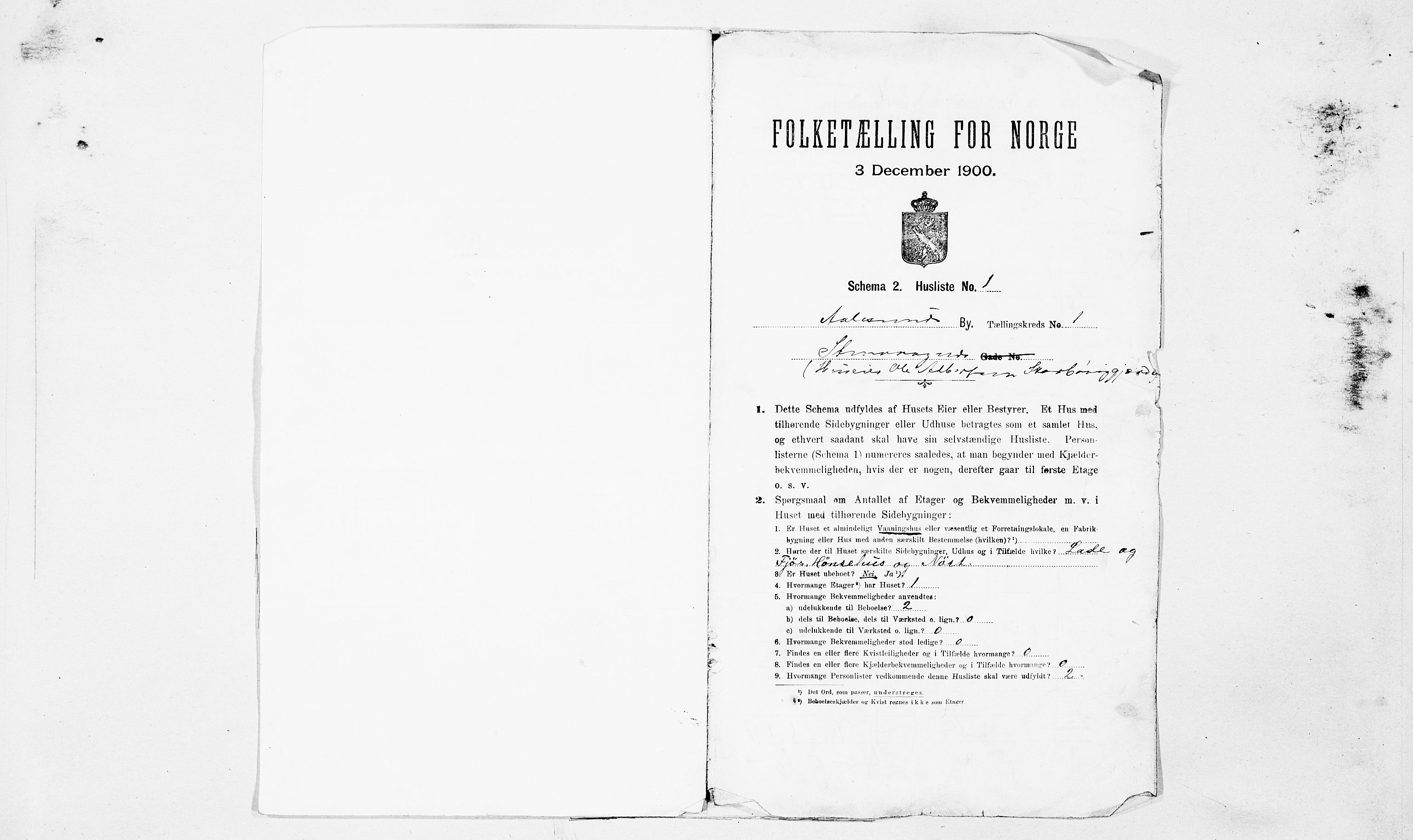 SAT, 1900 census for Ålesund, 1900, p. 53