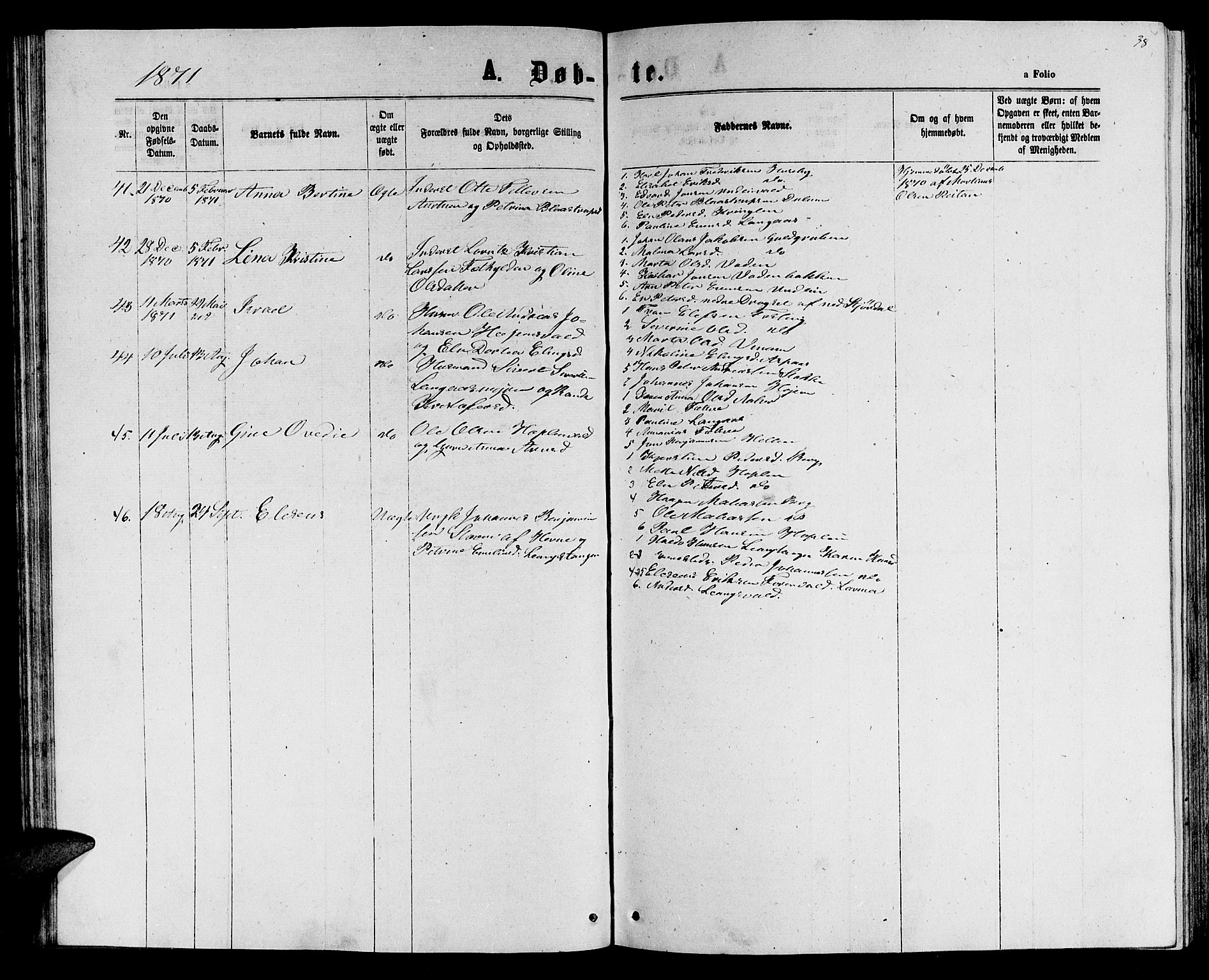 Ministerialprotokoller, klokkerbøker og fødselsregistre - Nord-Trøndelag, AV/SAT-A-1458/714/L0133: Parish register (copy) no. 714C02, 1865-1877, p. 38