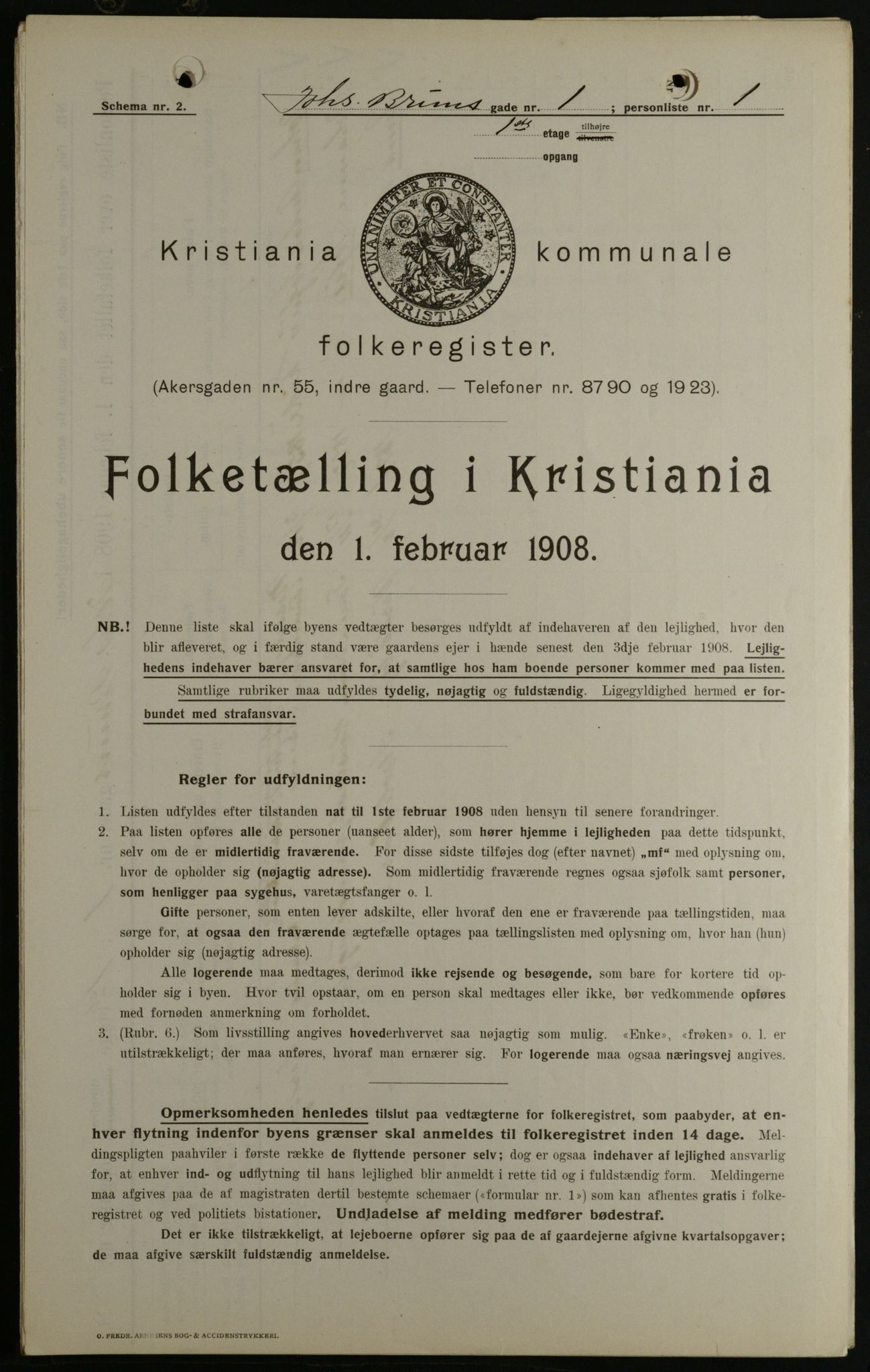 OBA, Municipal Census 1908 for Kristiania, 1908, p. 42022