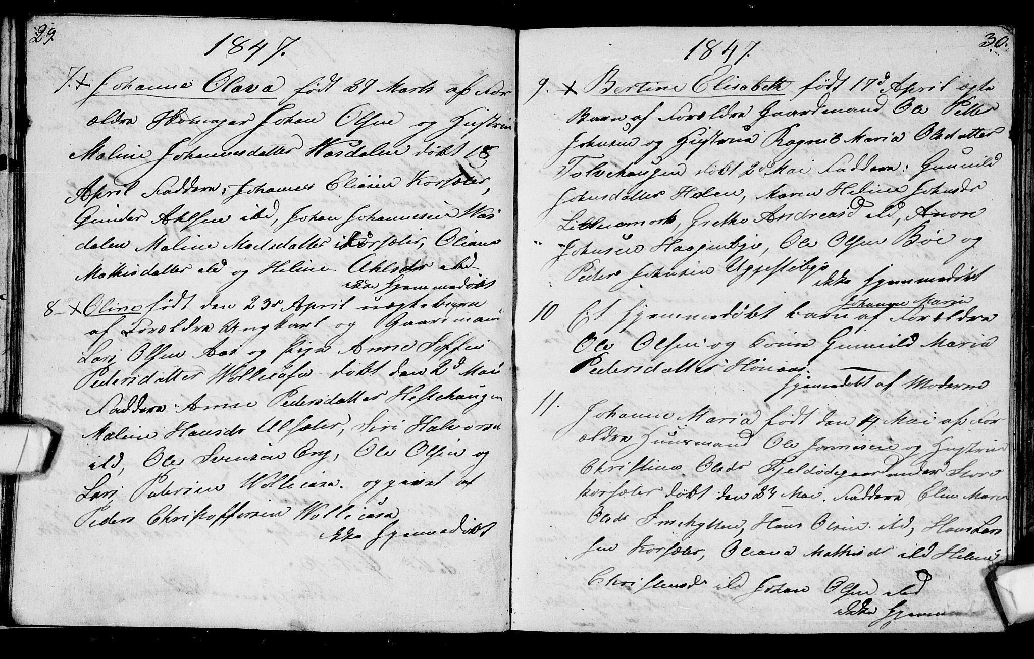 Berg prestekontor Kirkebøker, AV/SAO-A-10902/G/Gc/L0001: Parish register (copy) no. III 1, 1844-1855, p. 29-30