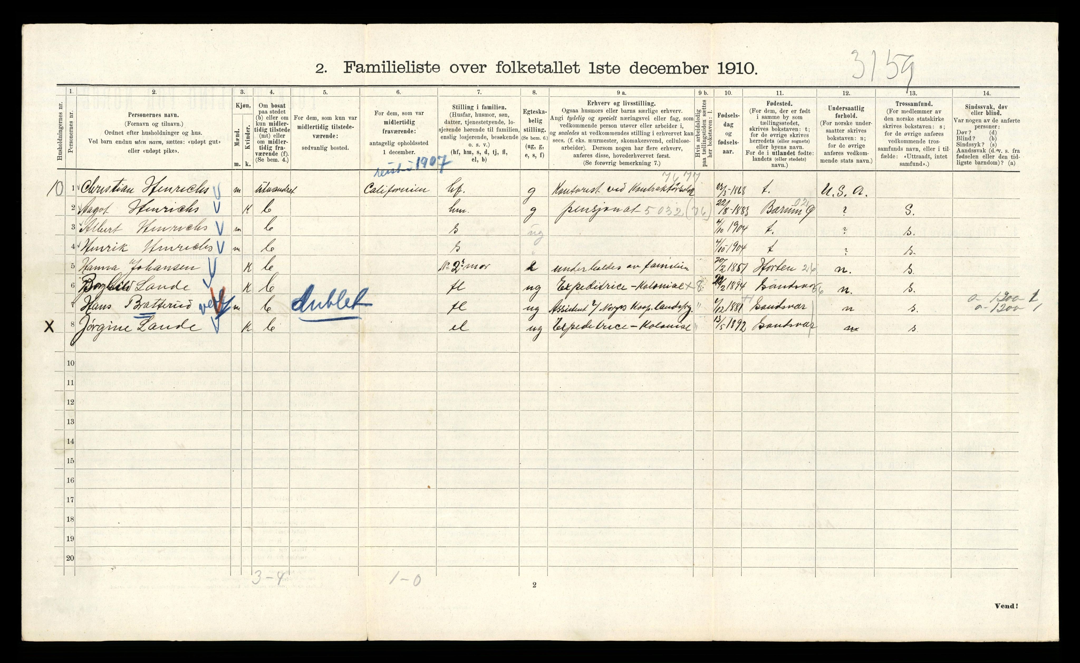 RA, 1910 census for Kristiania, 1910, p. 28746