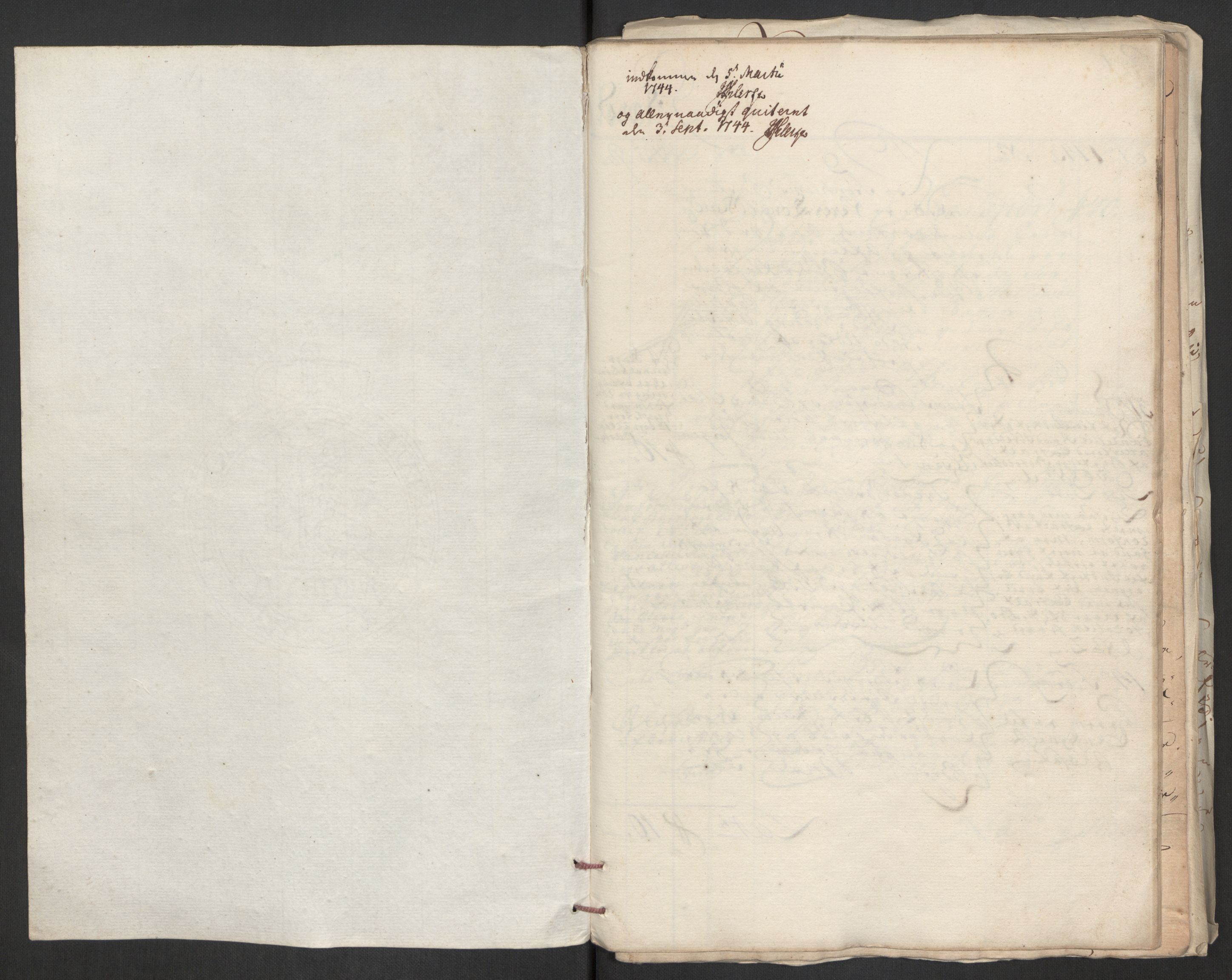 Rentekammeret inntil 1814, Reviderte regnskaper, Byregnskaper, AV/RA-EA-4066/R/Rs/L0541: [S22] Sikt og sakefall, 1743-1746, p. 3