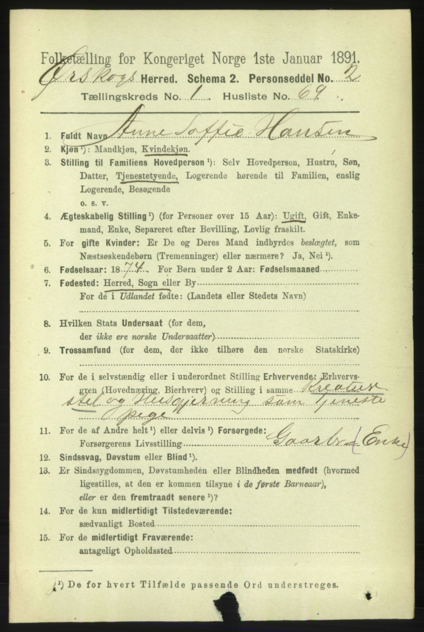 RA, 1891 census for 1527 Ørskog, 1891, p. 513