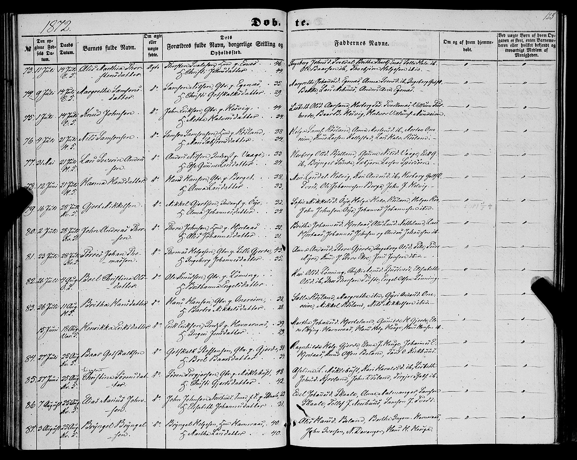 Kvinnherad sokneprestembete, SAB/A-76401/H/Haa: Parish register (official) no. A 8, 1854-1872, p. 123