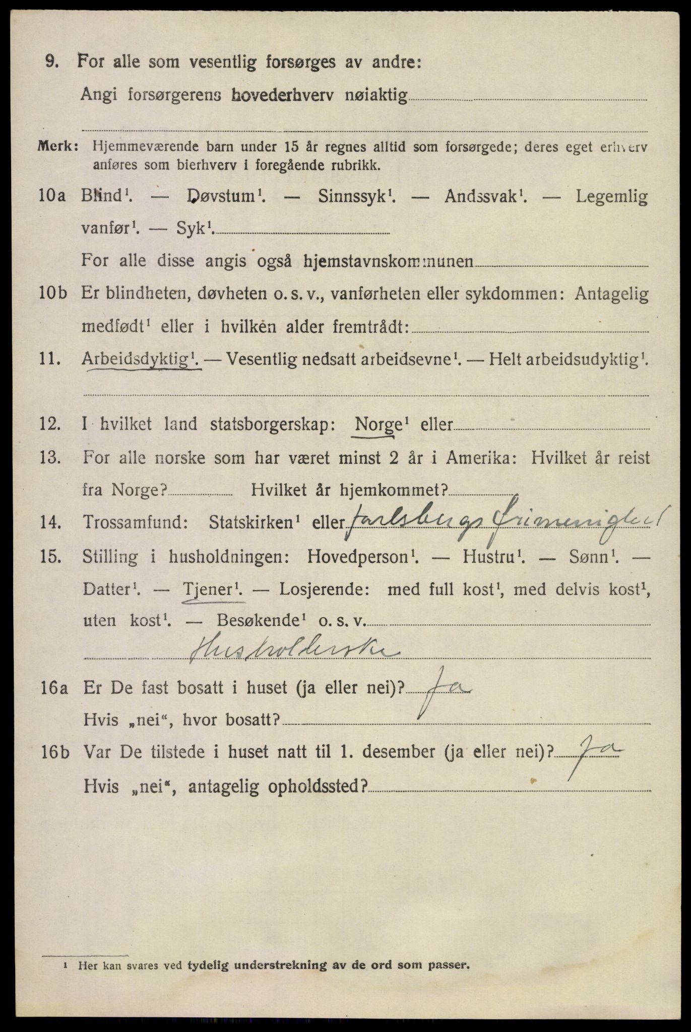 SAKO, 1920 census for Våle, 1920, p. 5513