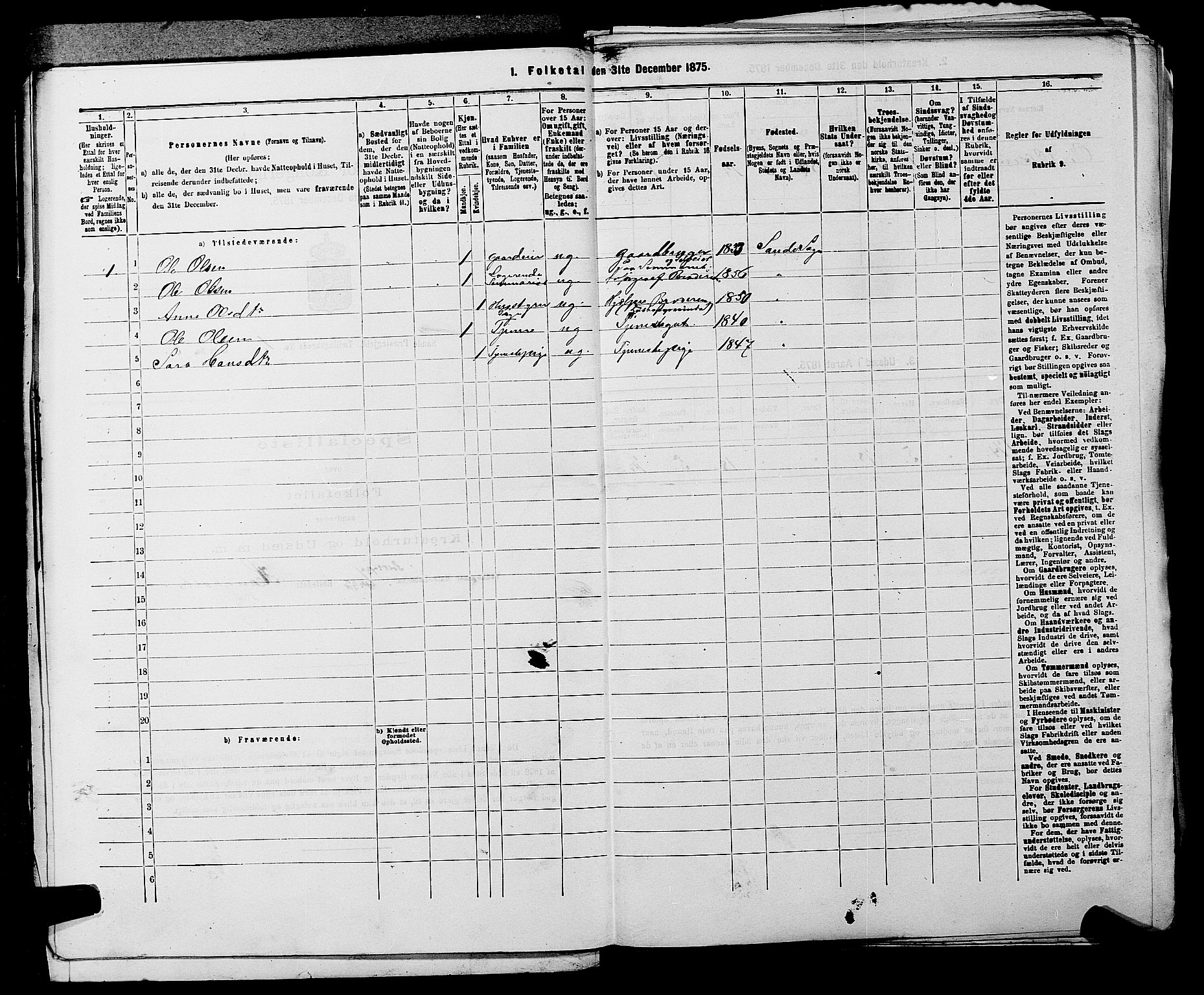 SAKO, 1875 census for 0822P Sauherad, 1875, p. 68