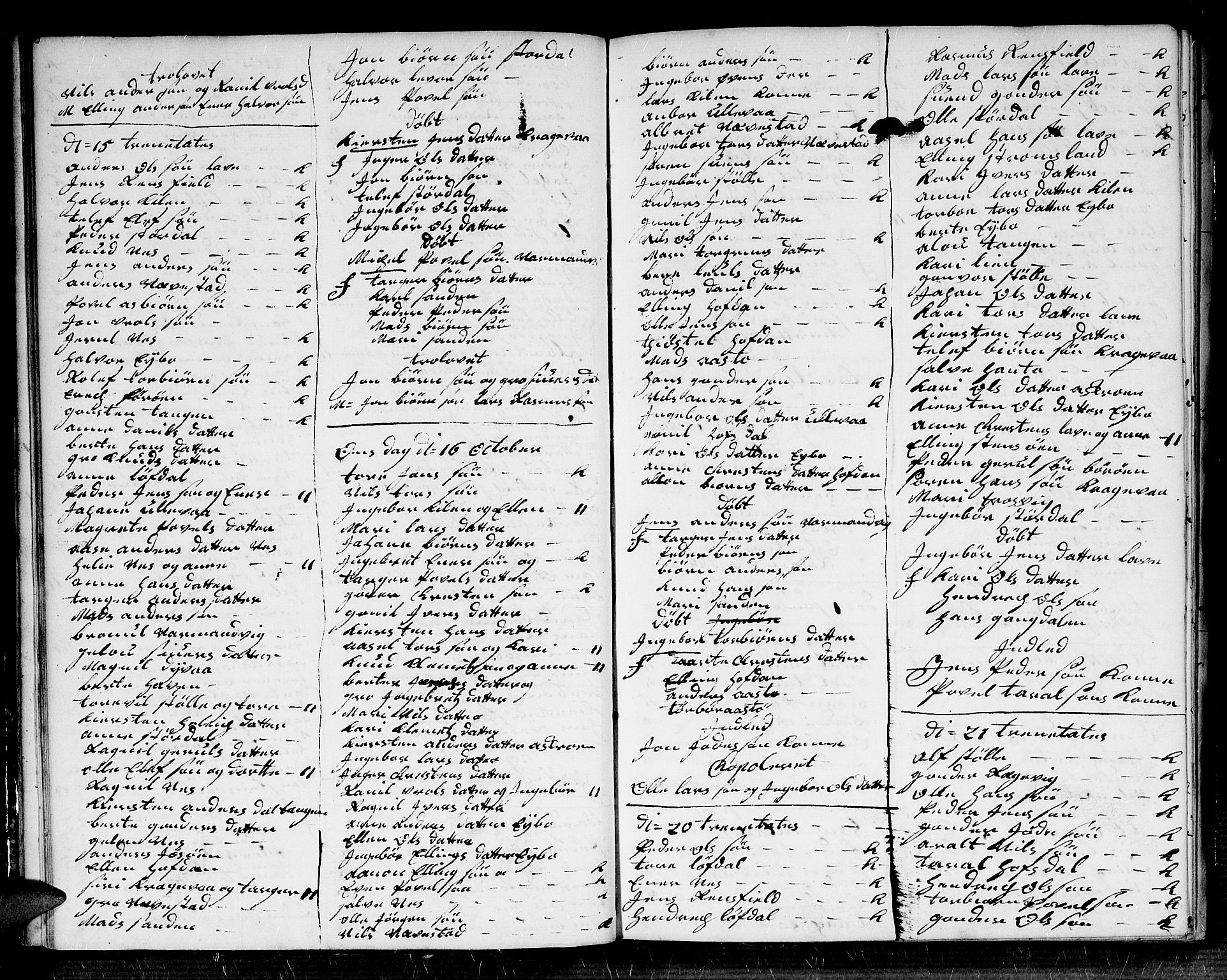 Dypvåg sokneprestkontor, SAK/1111-0007/F/Fb/Fba/L0006: Parish register (copy) no. B 6, 1746-1762, p. 17