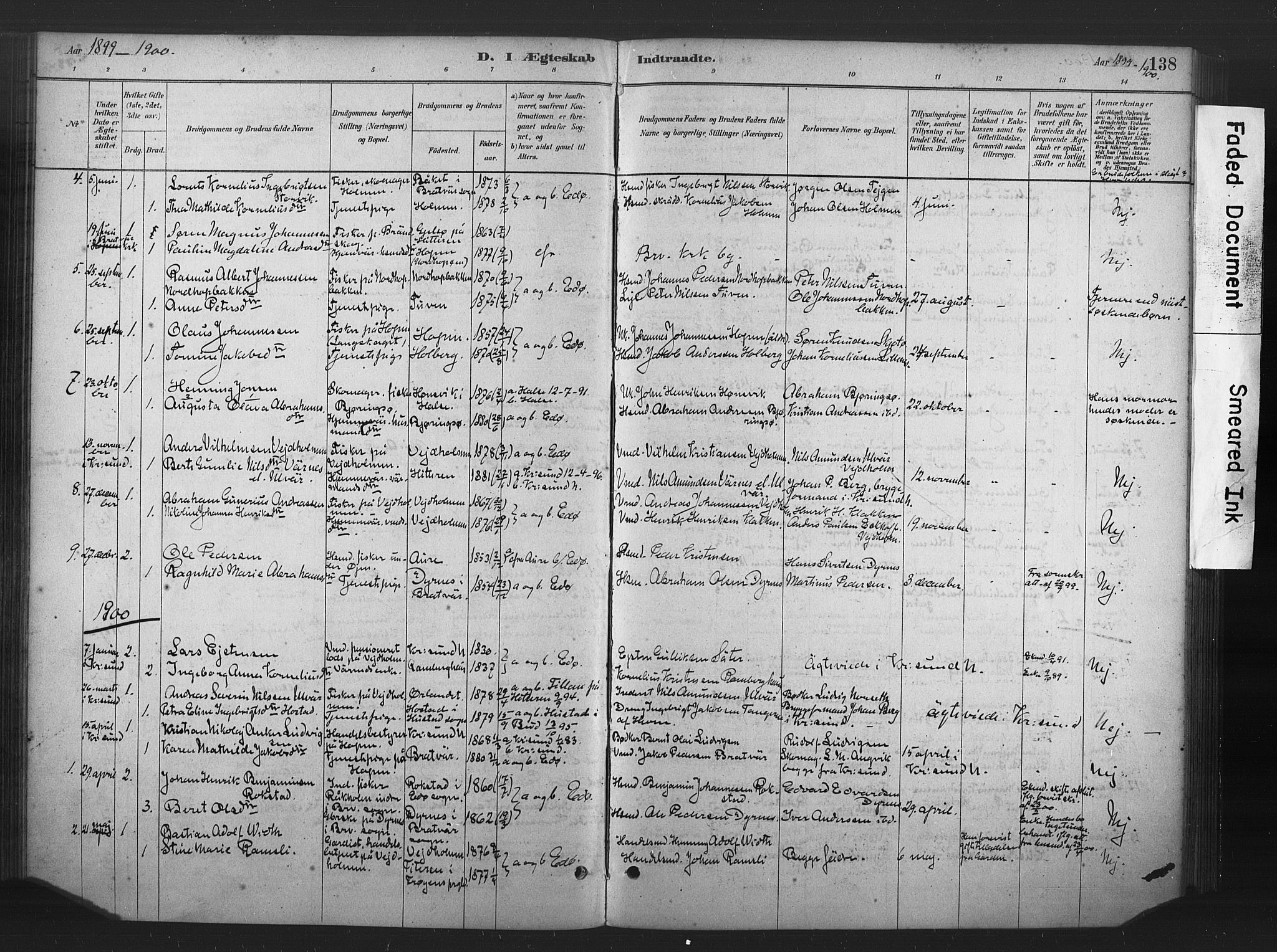 Ministerialprotokoller, klokkerbøker og fødselsregistre - Møre og Romsdal, AV/SAT-A-1454/583/L0954: Parish register (official) no. 583A01, 1880-1906, p. 138