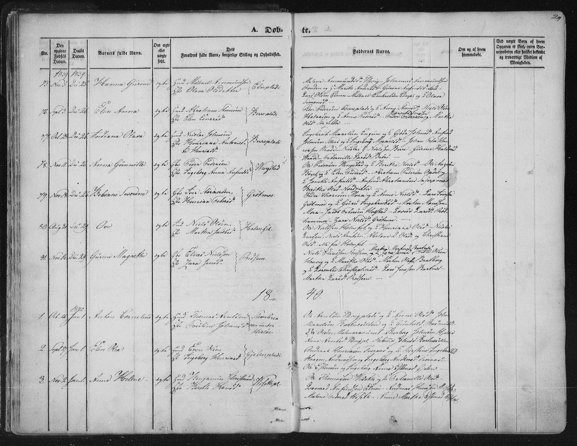 Ministerialprotokoller, klokkerbøker og fødselsregistre - Nord-Trøndelag, SAT/A-1458/741/L0392: Parish register (official) no. 741A06, 1836-1848, p. 29