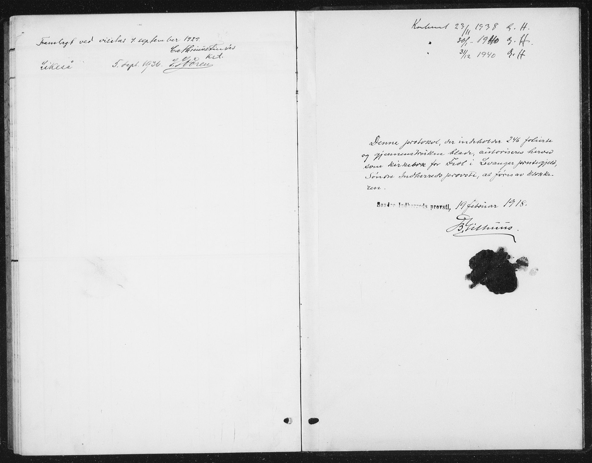 Ministerialprotokoller, klokkerbøker og fødselsregistre - Nord-Trøndelag, AV/SAT-A-1458/721/L0209: Parish register (copy) no. 721C02, 1918-1940