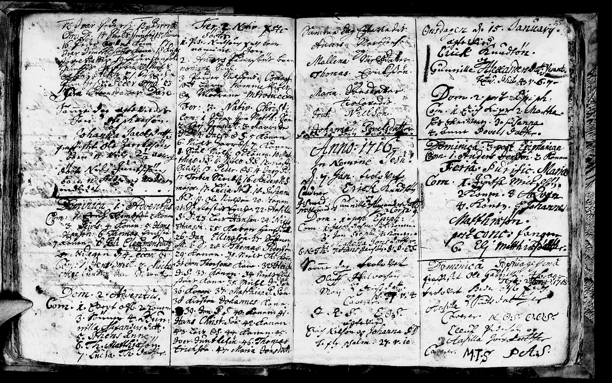Talvik sokneprestkontor, AV/SATØ-S-1337/H/Ha/L0001kirke: Parish register (official) no. 1, 1705-1729, p. 55