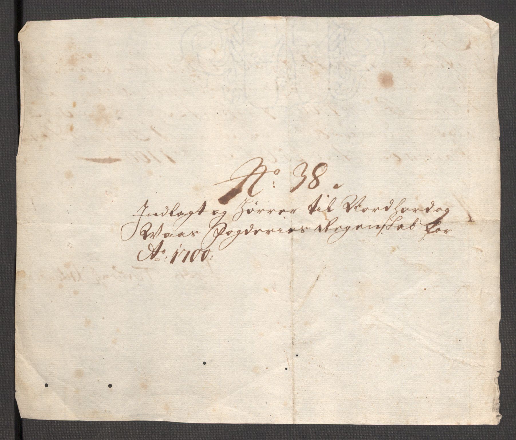 Rentekammeret inntil 1814, Reviderte regnskaper, Fogderegnskap, RA/EA-4092/R51/L3185: Fogderegnskap Nordhordland og Voss, 1700-1701, p. 246