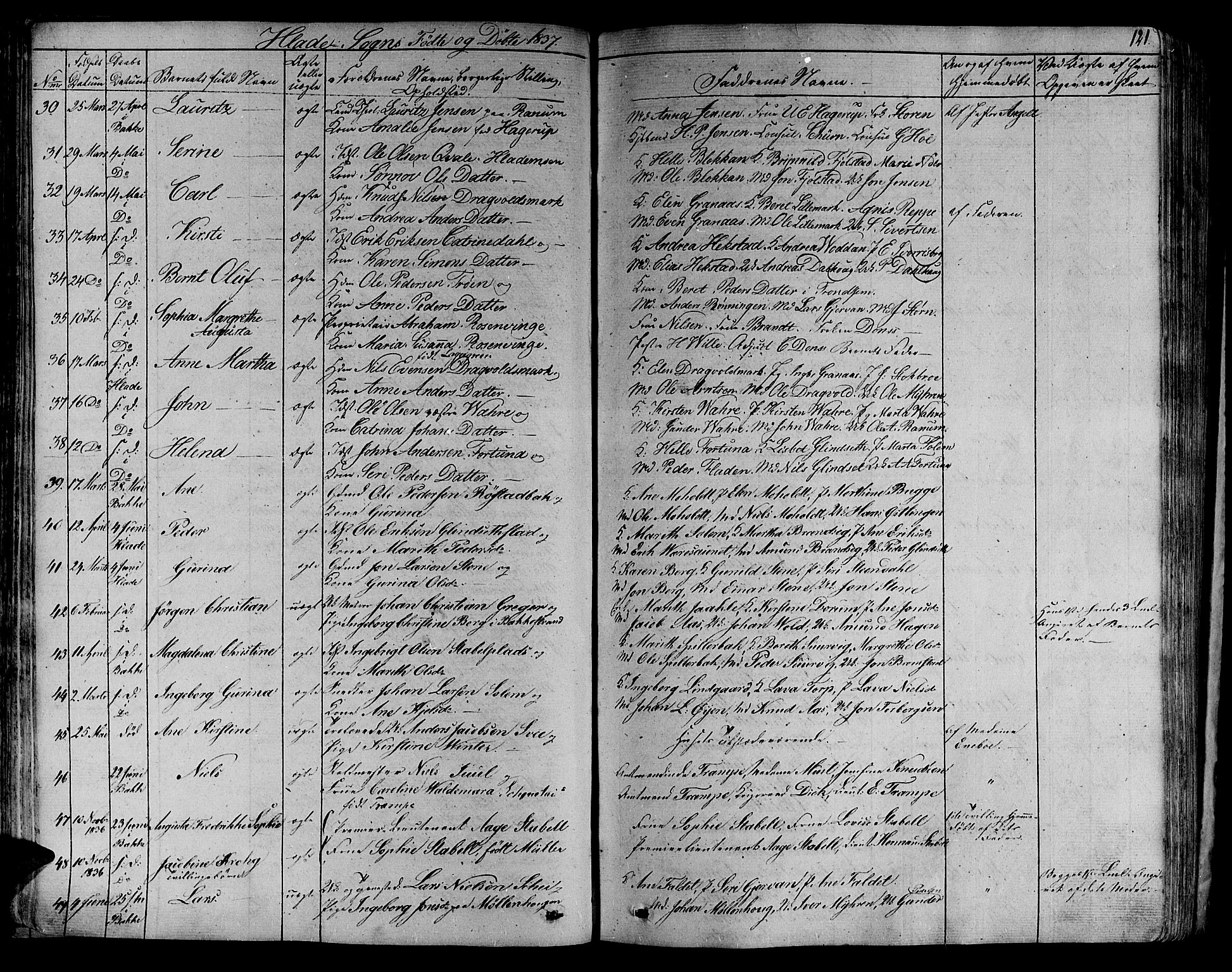 Ministerialprotokoller, klokkerbøker og fødselsregistre - Sør-Trøndelag, AV/SAT-A-1456/606/L0286: Parish register (official) no. 606A04 /1, 1823-1840, p. 121