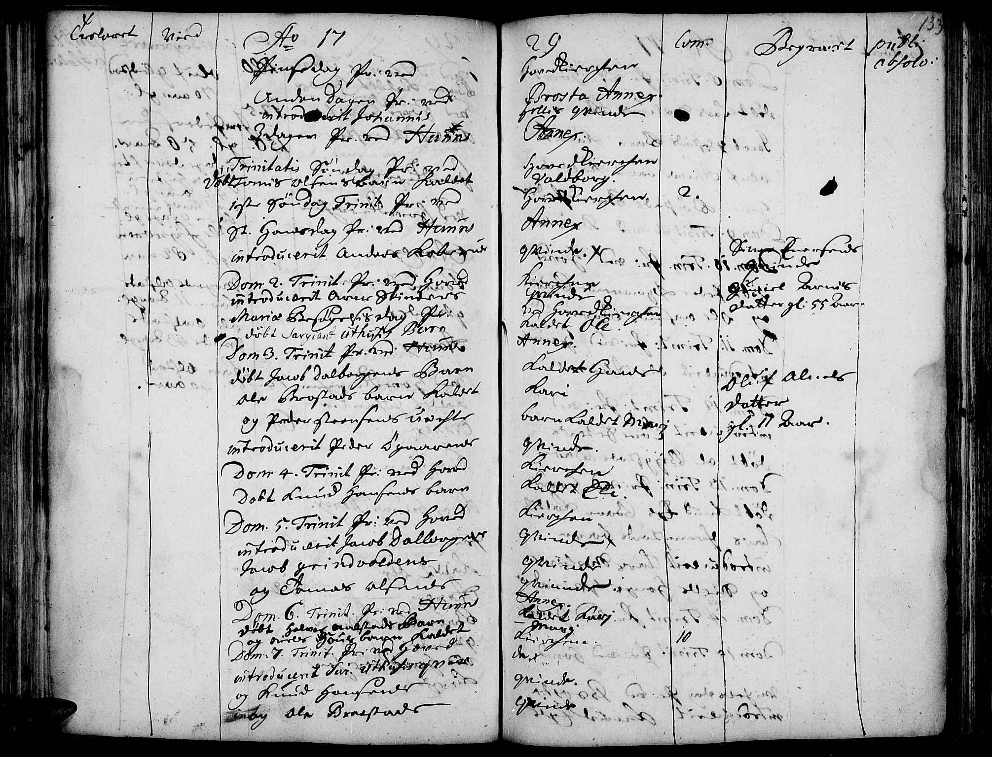 Vardal prestekontor, AV/SAH-PREST-100/H/Ha/Haa/L0001: Parish register (official) no. 1, 1706-1748, p. 133