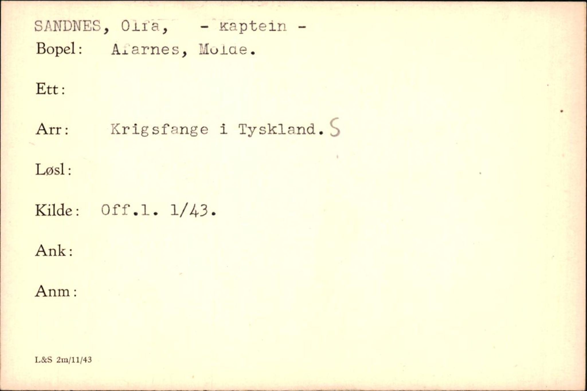 Forsvaret, Forsvarets krigshistoriske avdeling, RA/RAFA-2017/Y/Yf/L0200: II-C-11-2102  -  Norske krigsfanger i Tyskland, 1940-1945, p. 891